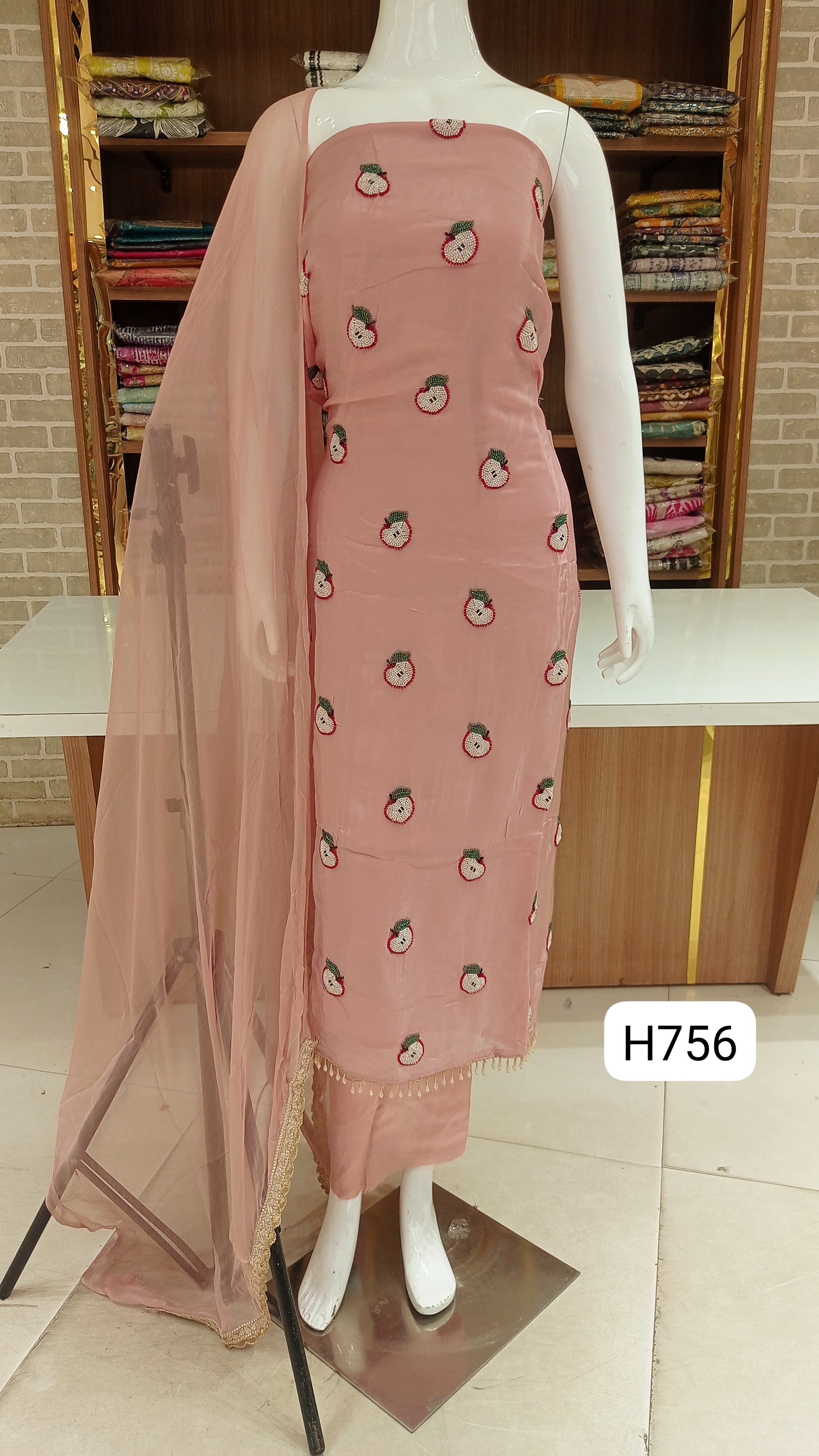 Soft silk dress material party wear suits