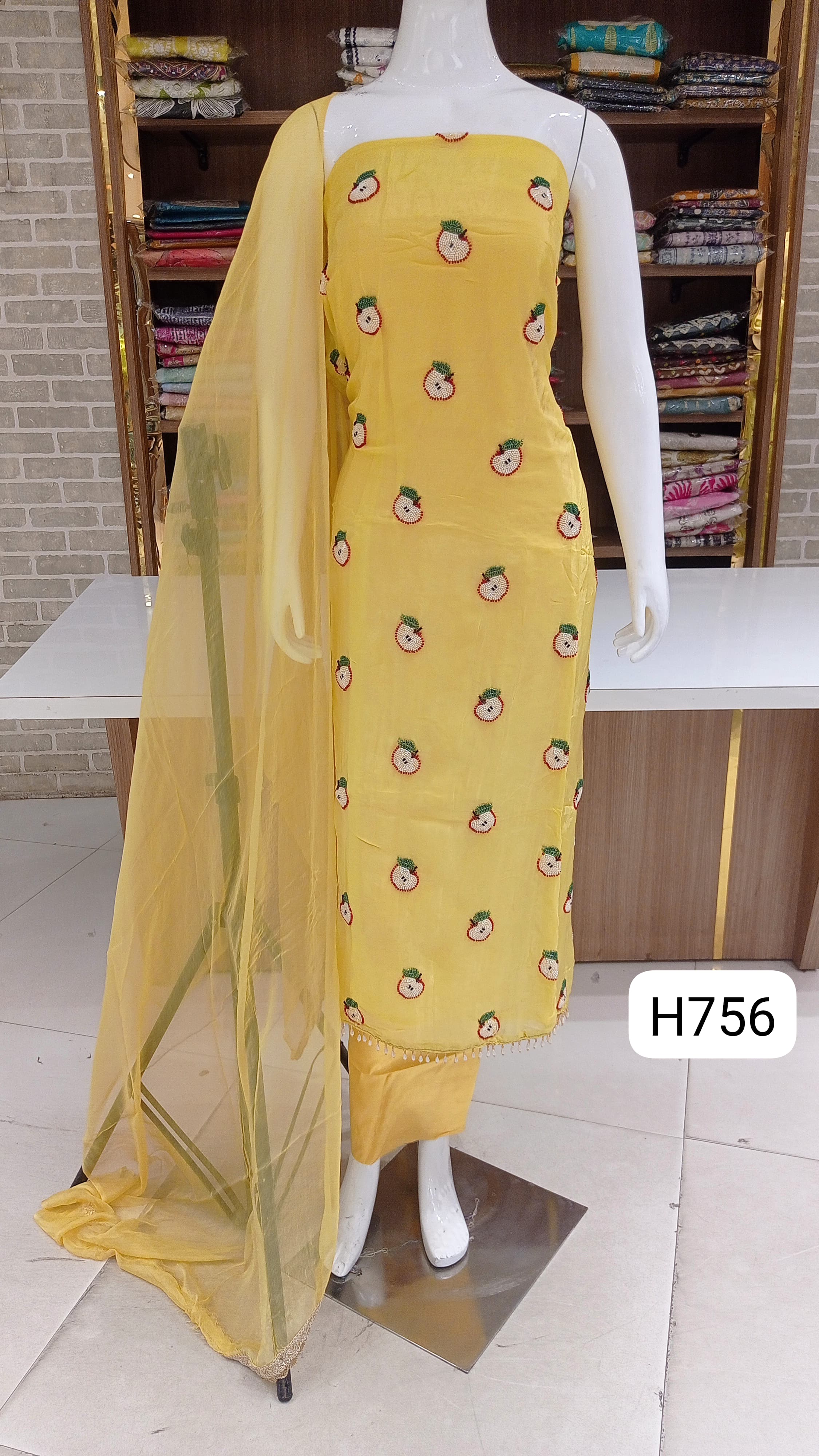 Soft silk dress material party wear suits