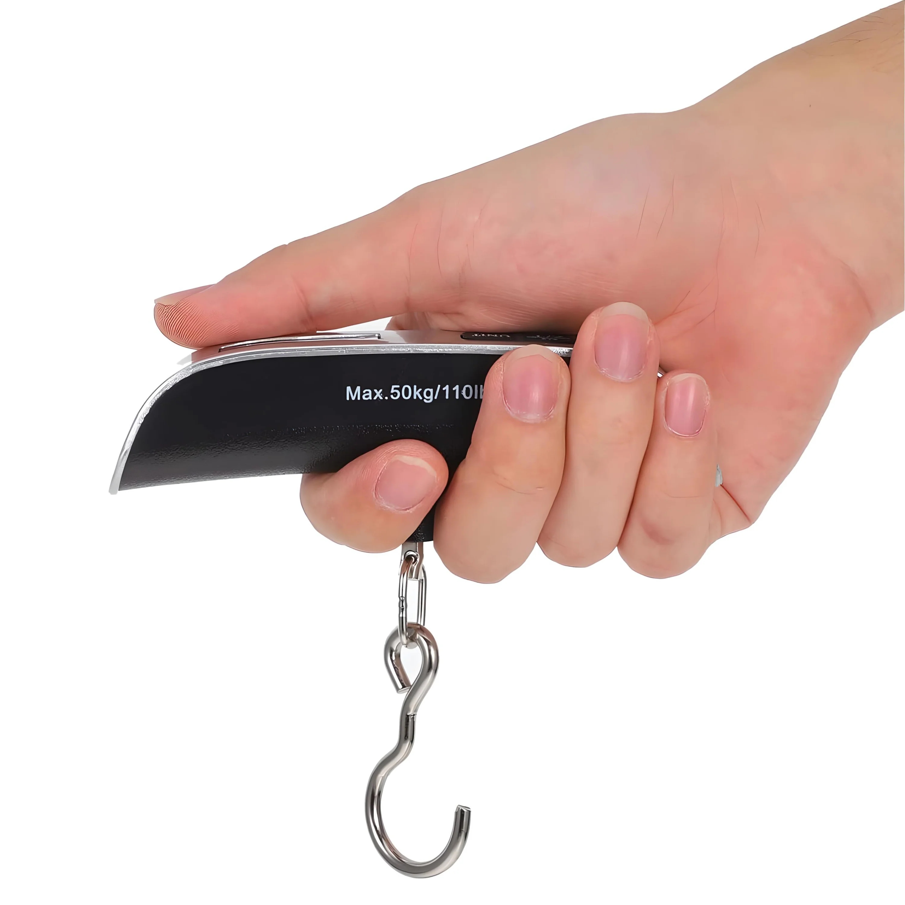 Premium Digital Luggage Scale – 50kg/110lb with LCD Display, Auto Lock, Tare, & Temperature Sensor