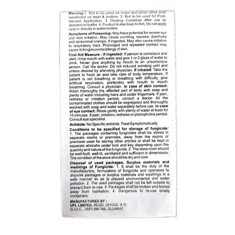 UPL Cuprofix Fungicide ( Copper Sulphate 47.15% + Mancozeb 30% WG )
