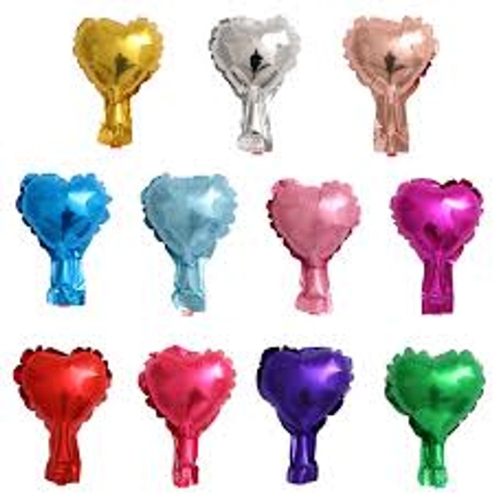 5 Inch Heart Foil Balloons (Pack Of 5) 