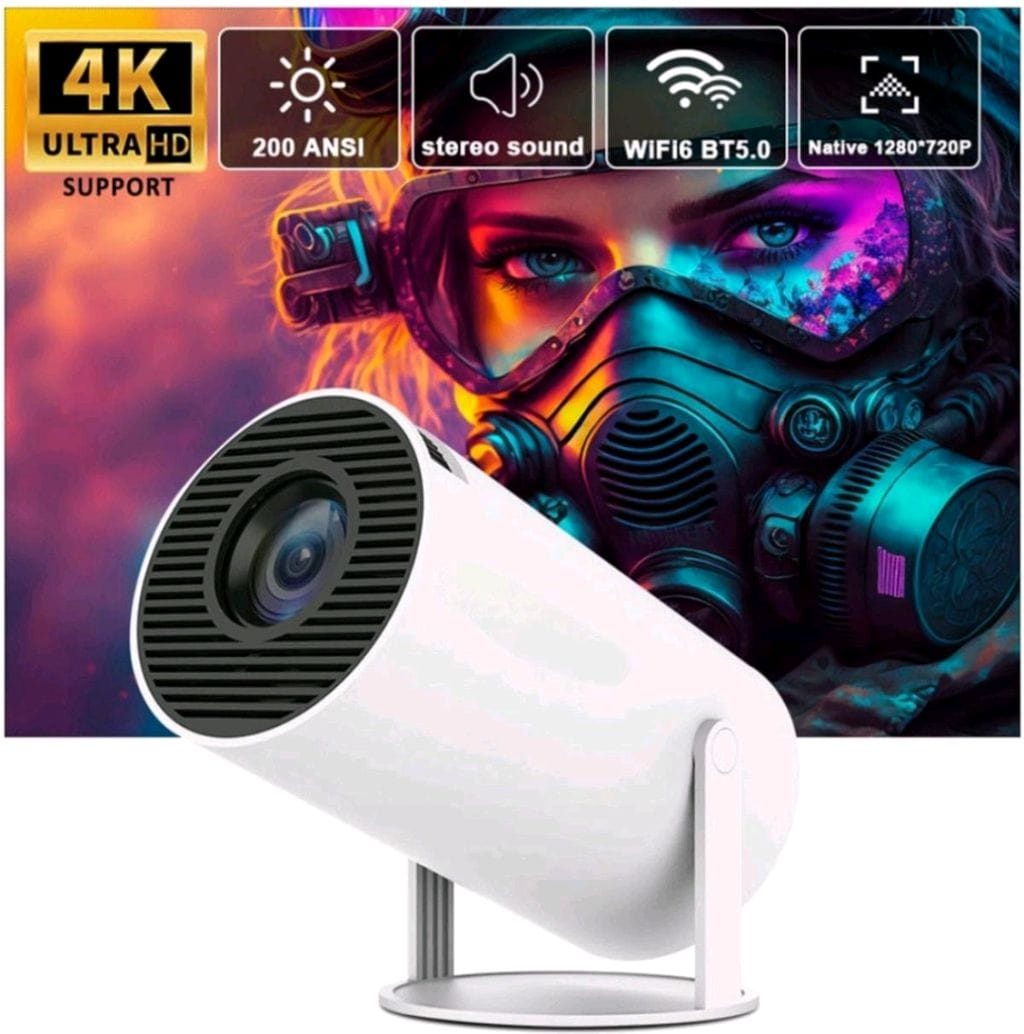 Android wifi Projector with 2+16 gb inbuilt storage 