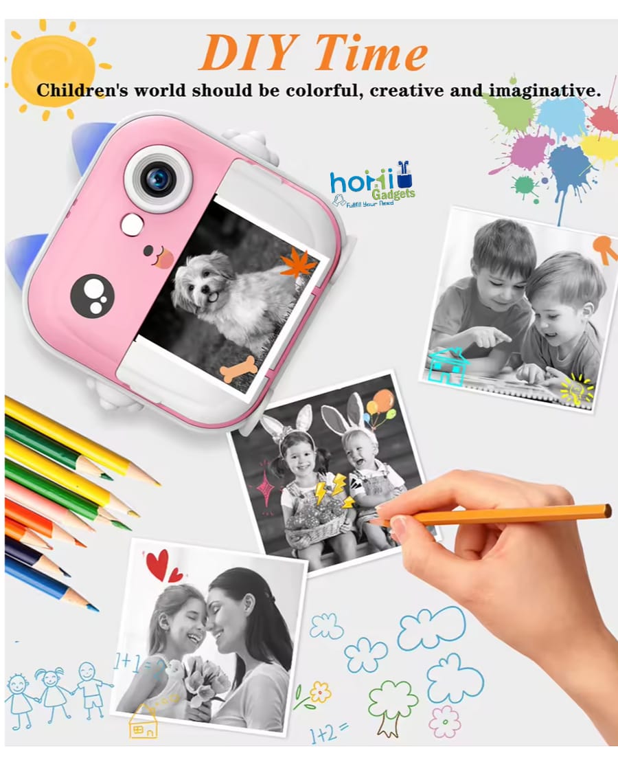 Children digital print camera 