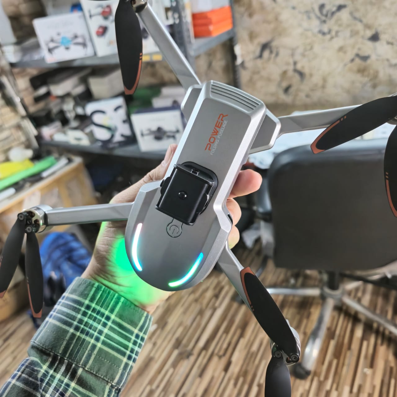 A17 AERIAL DRONE WITH EAC CAMERA & METALLIC DESIGN