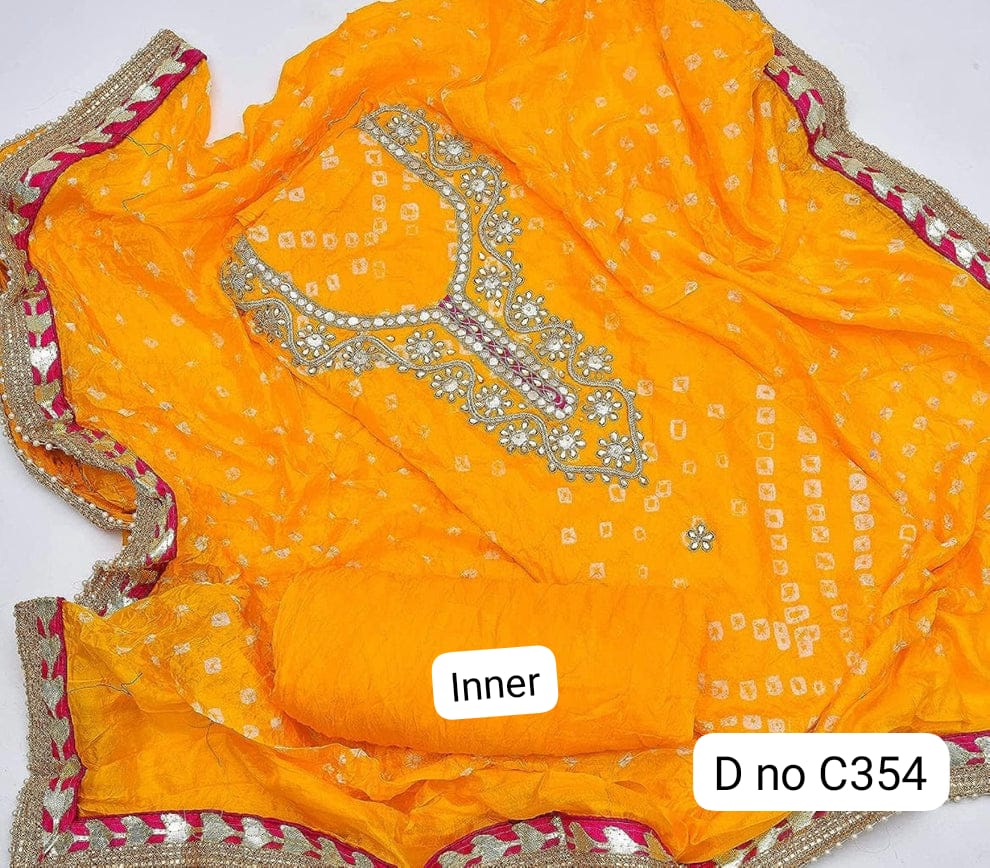 Bandhanii silk suits