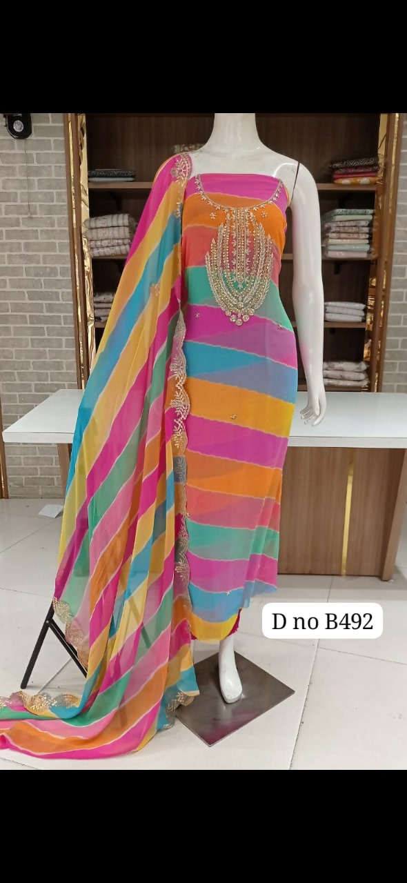 Georgete party wear suits