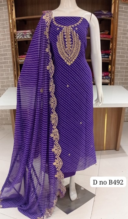 Georgete party wear suits