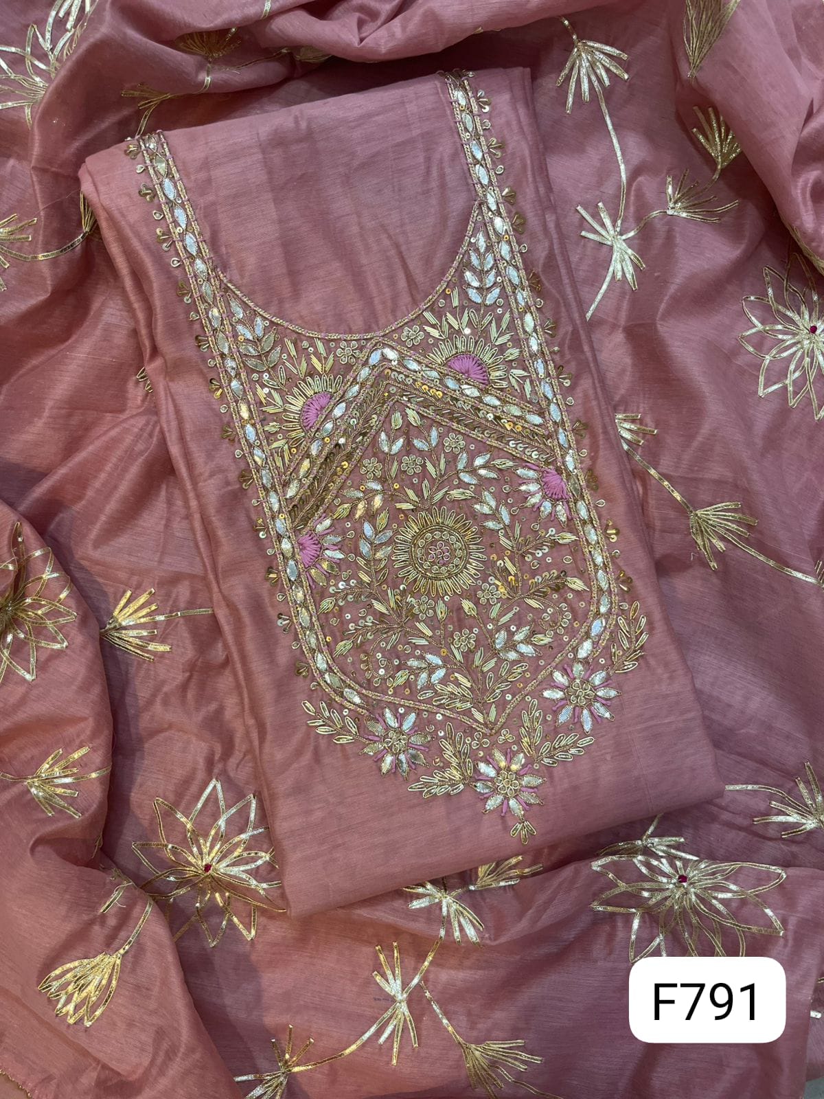 Chanderi silk suits