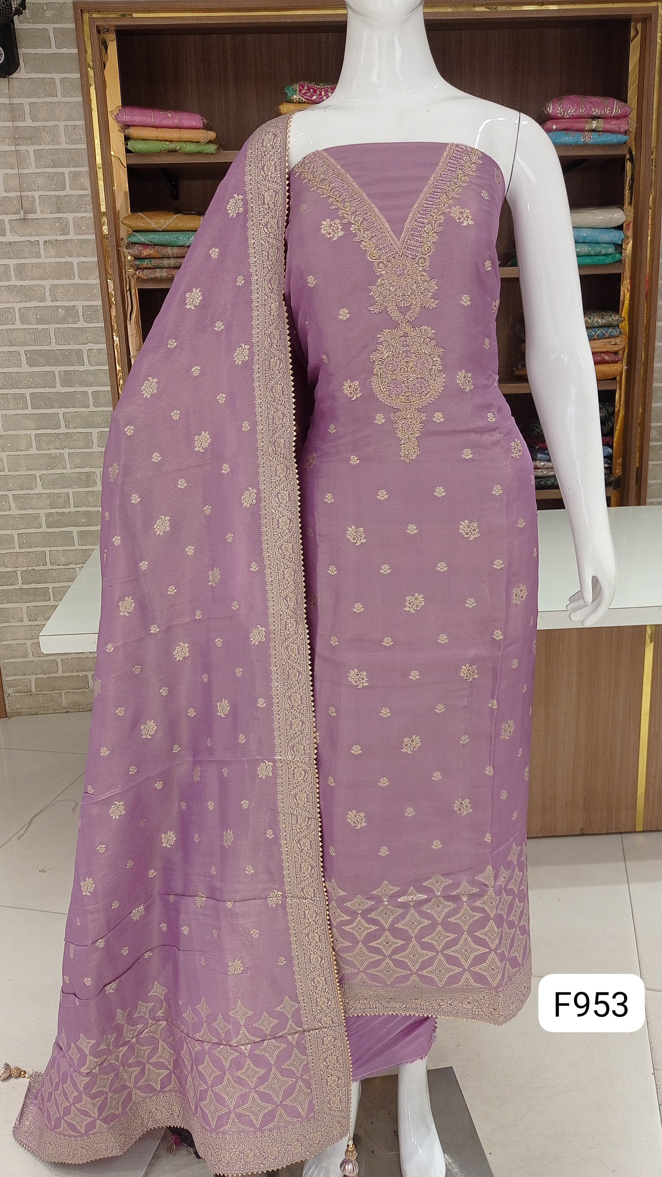 Pure silk party wear suits