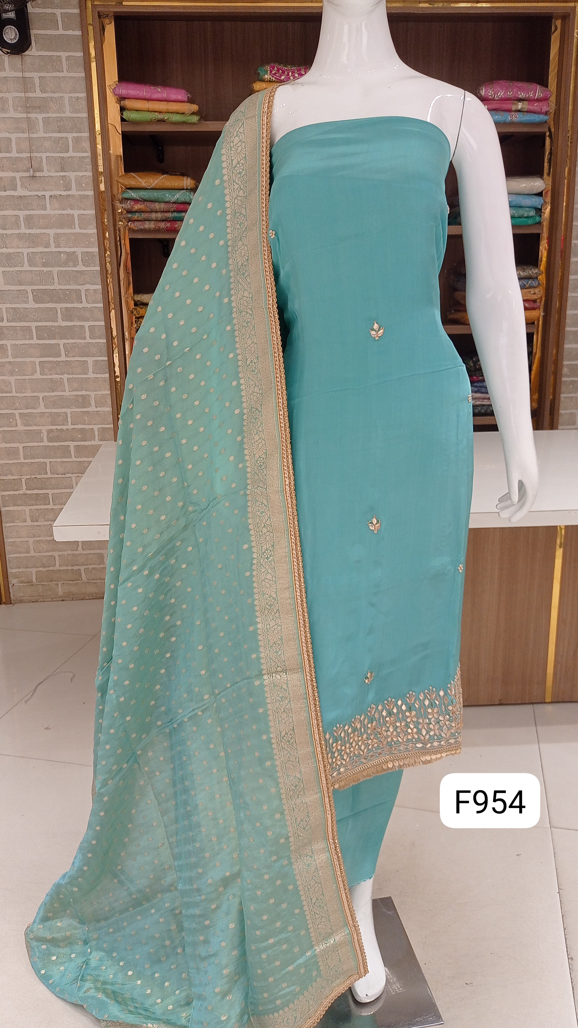 Crep silk dress materials