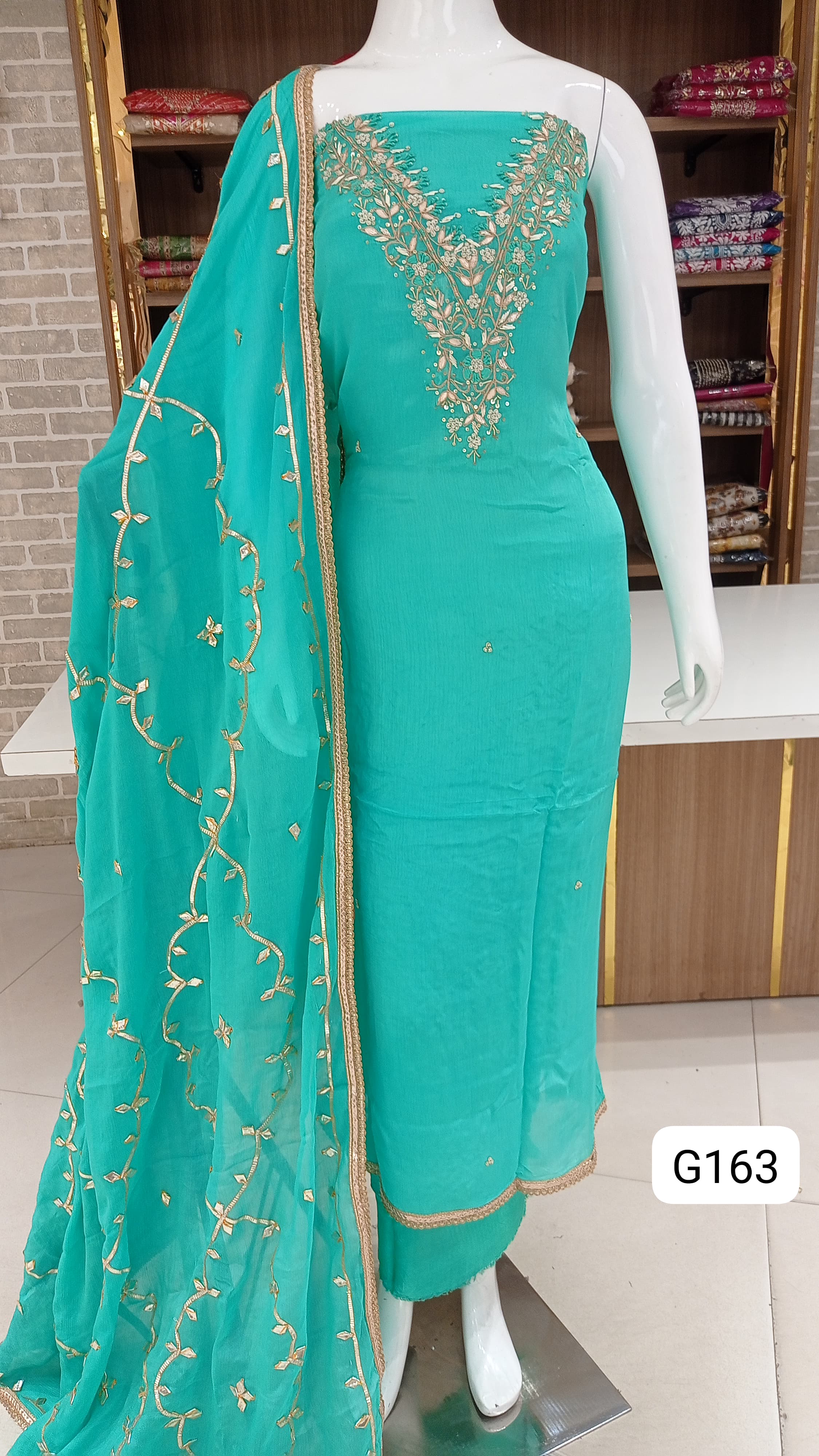 Chinnon silk party wear suits 