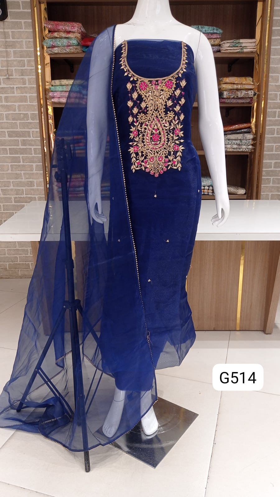 Pure Organeza party wear suits 
