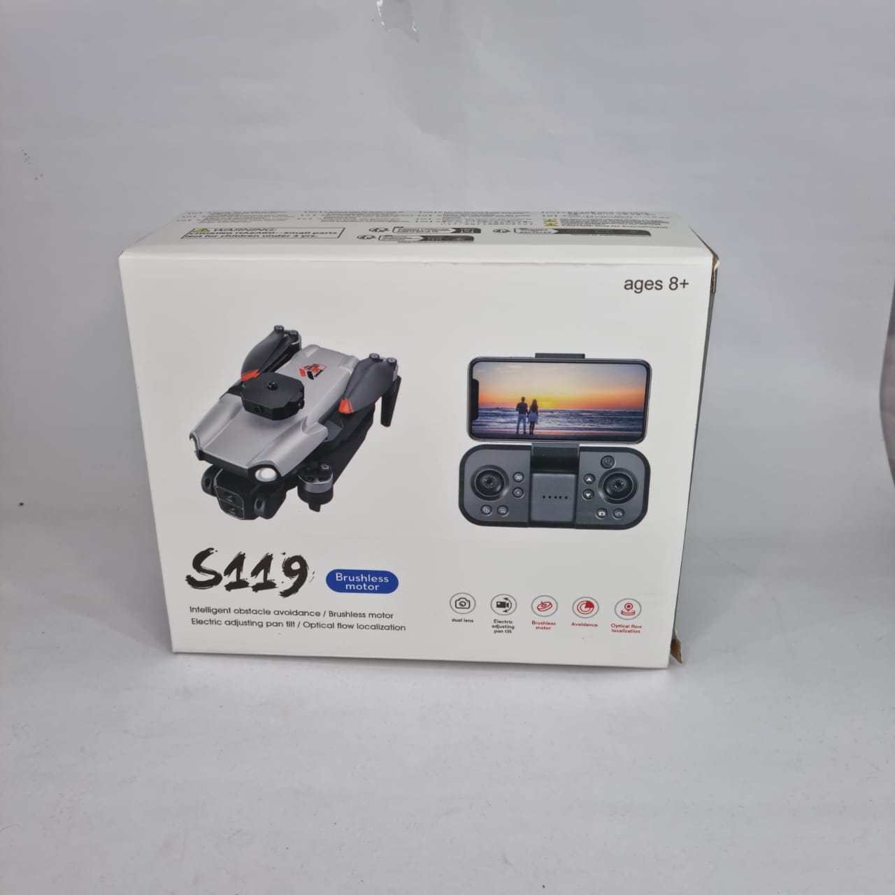 S119 Dual Camera Brushless Motor Aircraft Optical Flow Positioning Folding RC Drone
