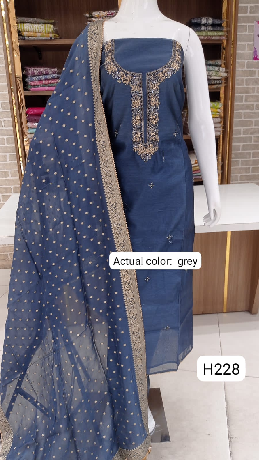 Maheshwari  silk dress material 