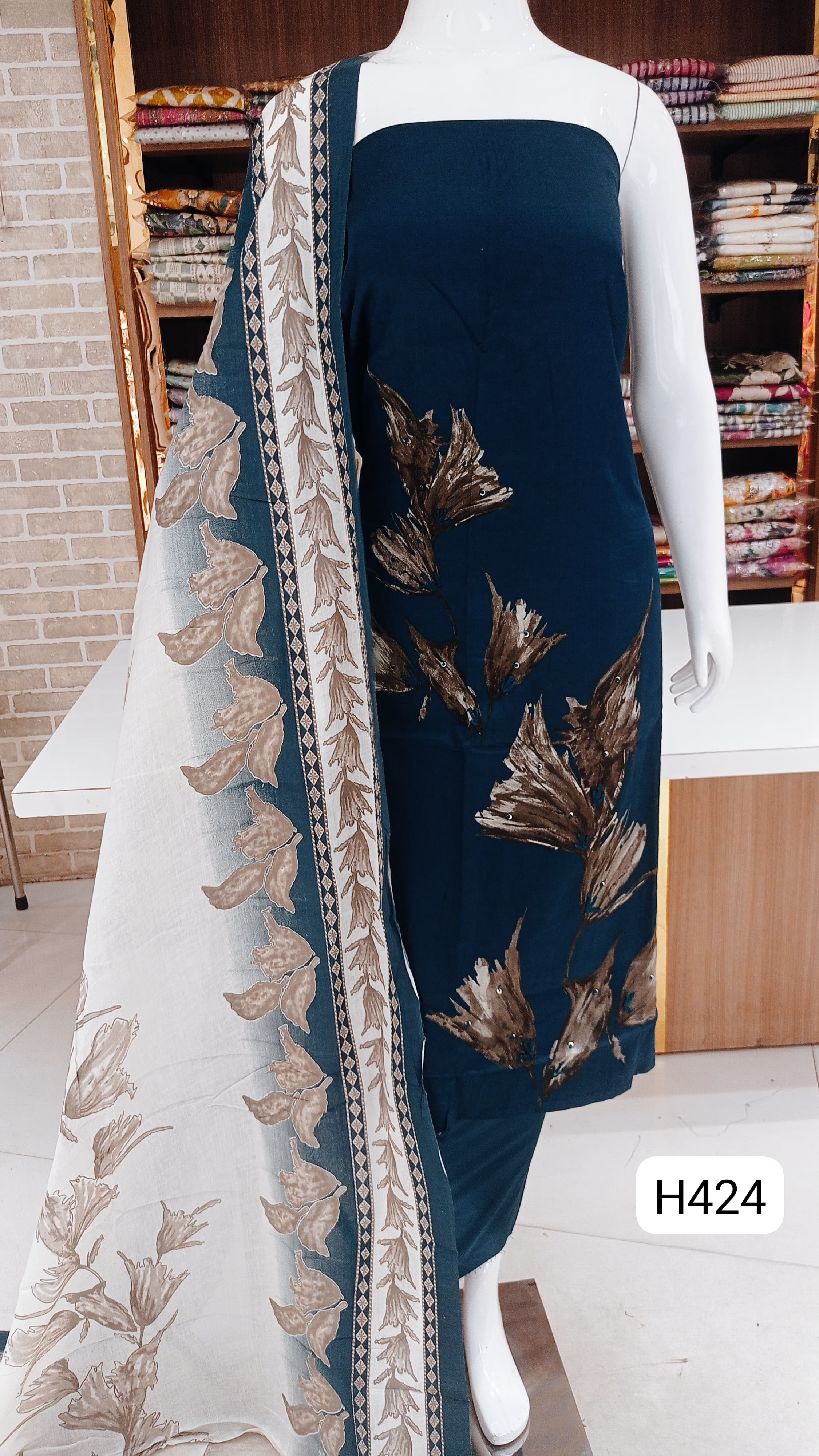 royal blue: Imported Soft coton dress 