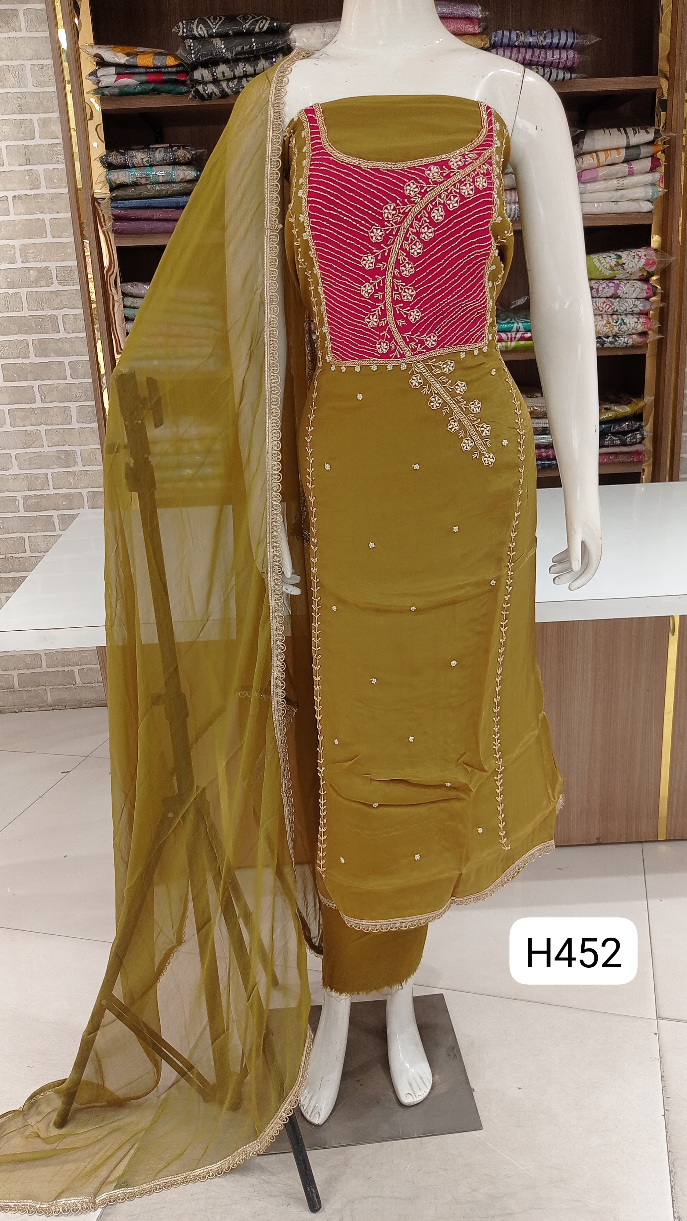 Imported  soft organza dress