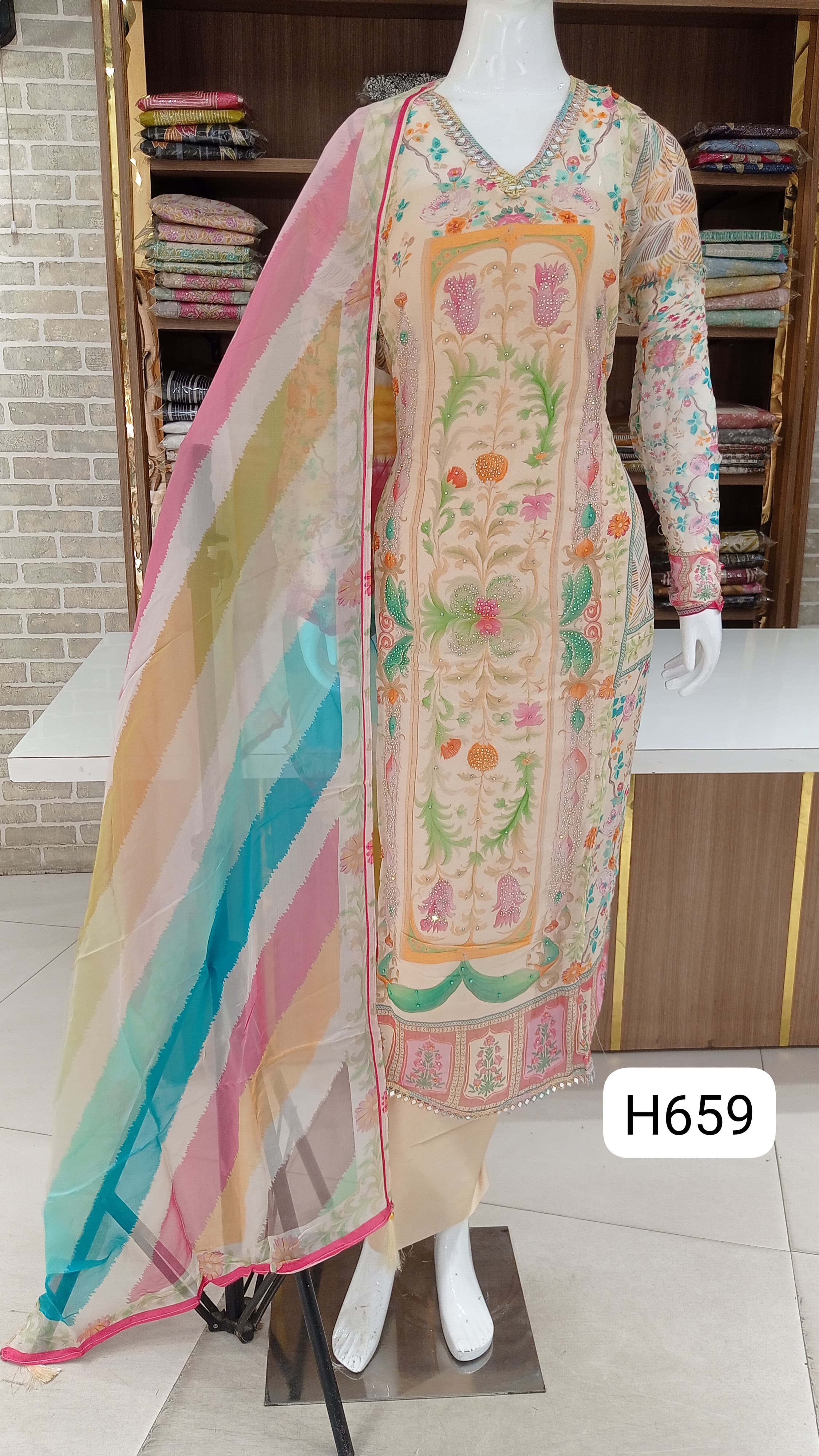 Soft organza party wear suits