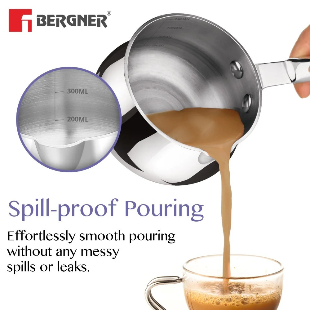 Bergner BE Essentials Tri-Ply Stainless Steel Coffee Warmer