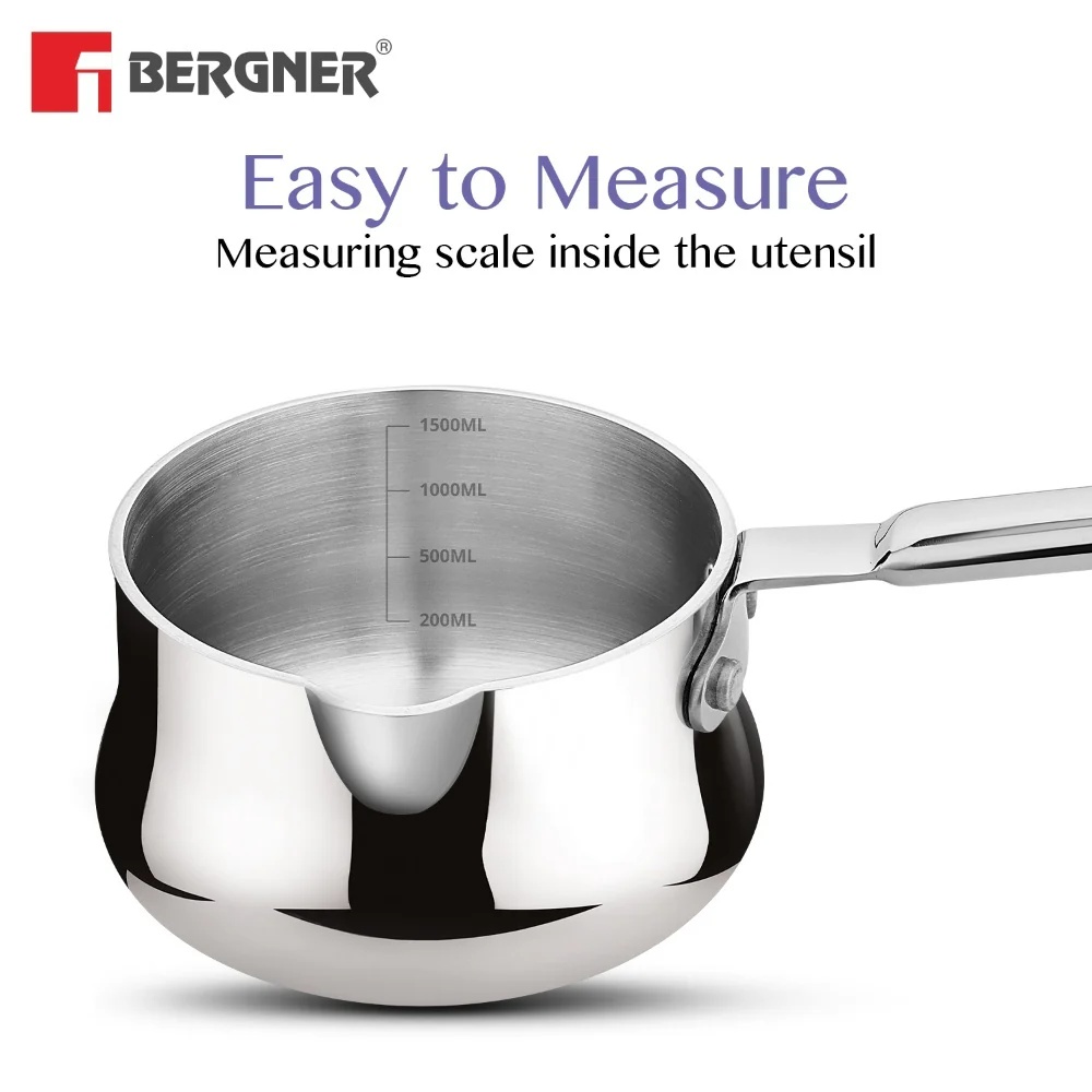 Bergner BE Essentials Tri-Ply Stainless Steel Coffee Warmer