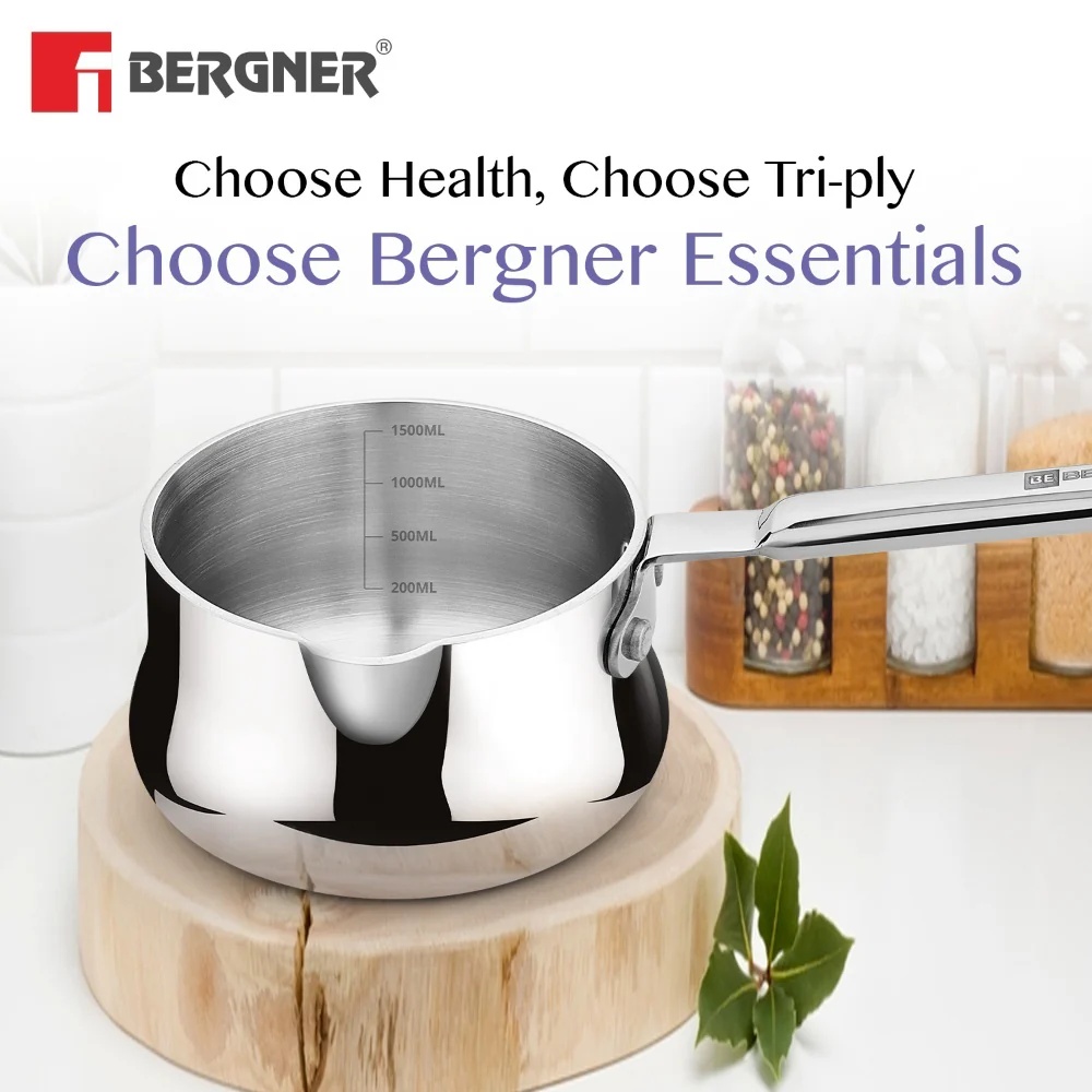 Bergner BE Essentials Tri-Ply Stainless Steel Coffee Warmer