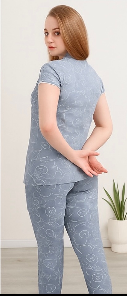 Premium Cotton Floral Lounge Set