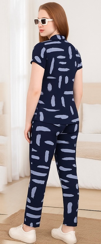 Premium Navy Abstract Lounge Set