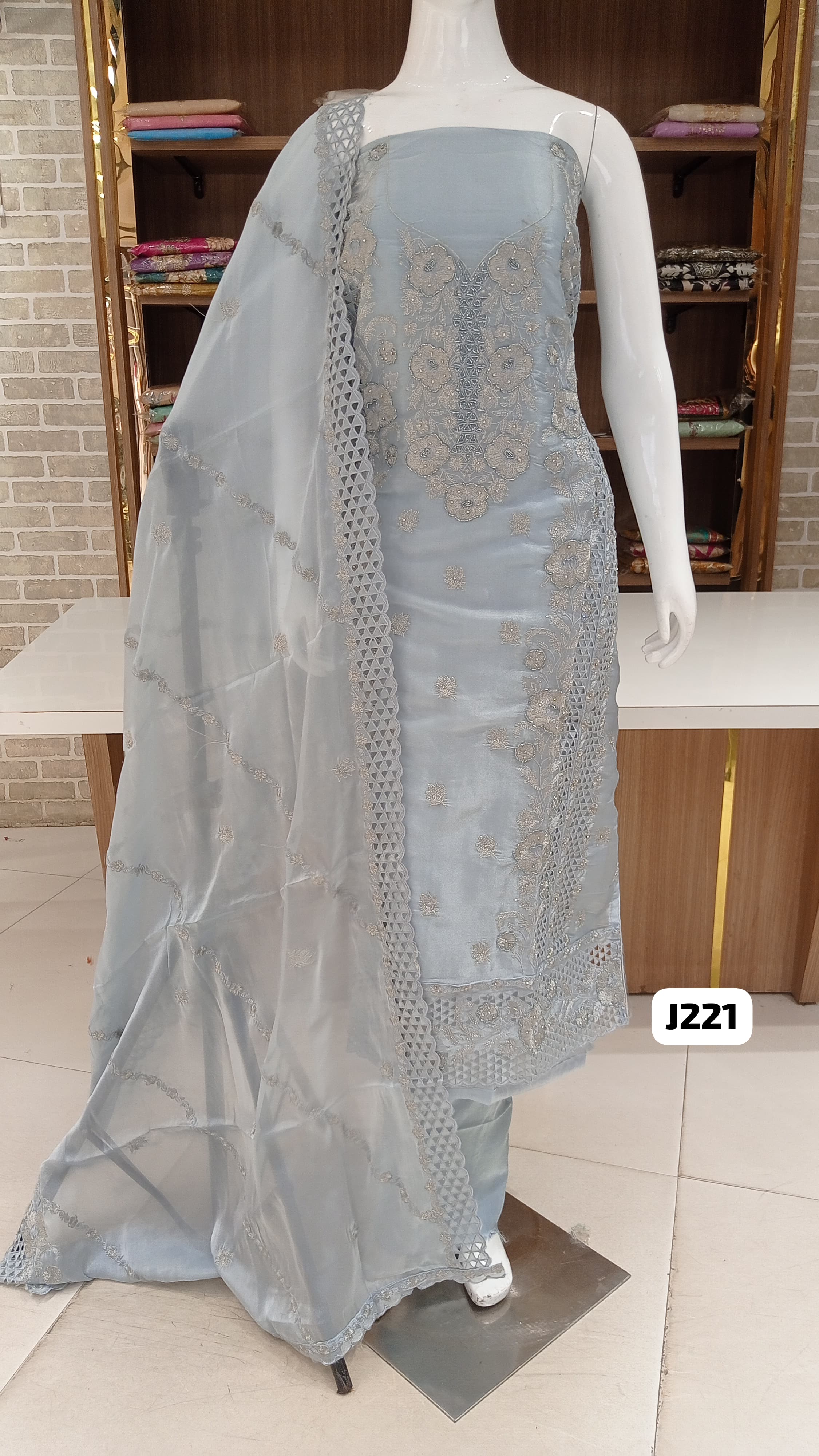 Imported Jimmy Choo cut work beautiful embroidery 