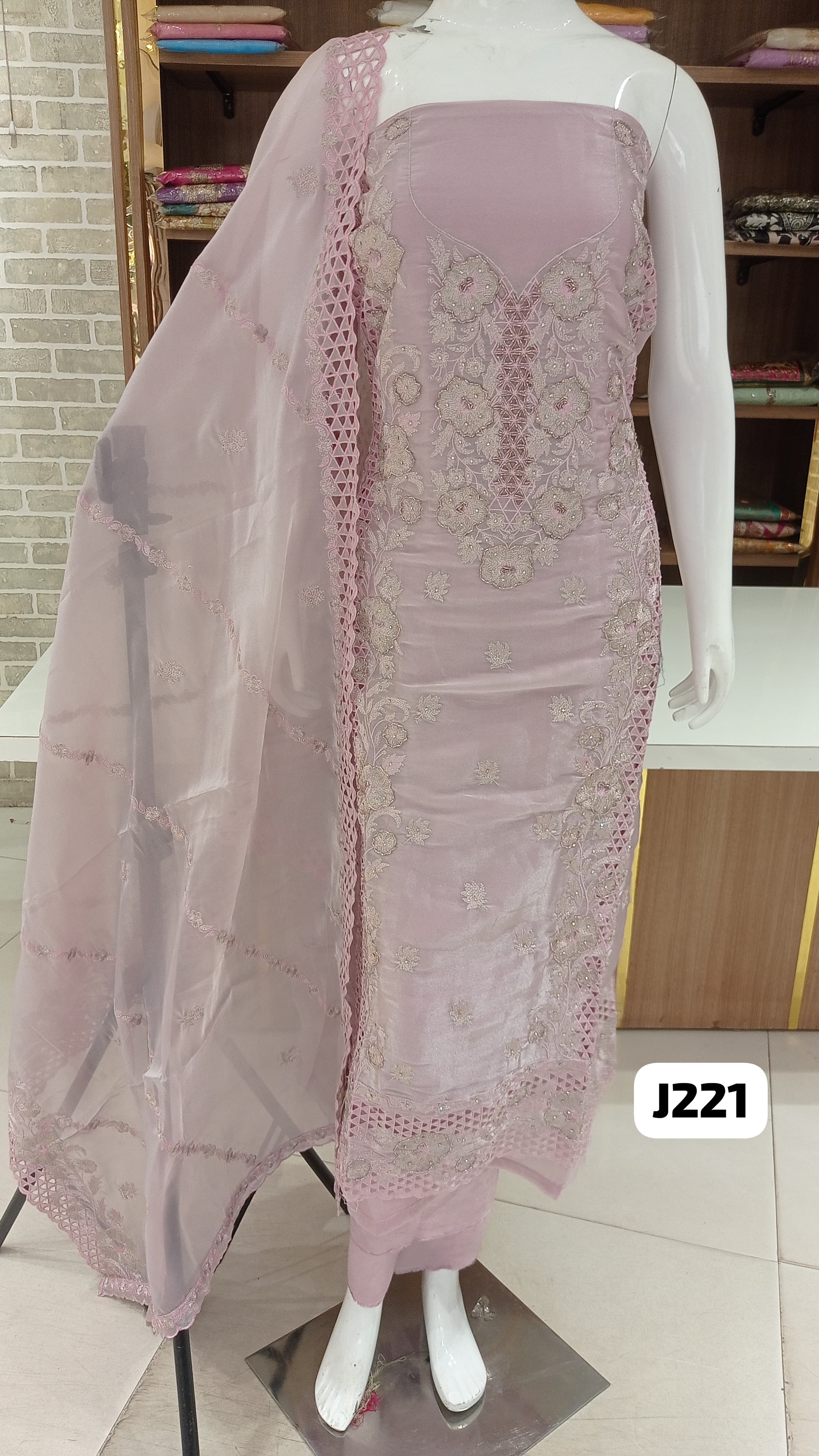 Imported Jimmy Choo cut work beautiful embroidery 