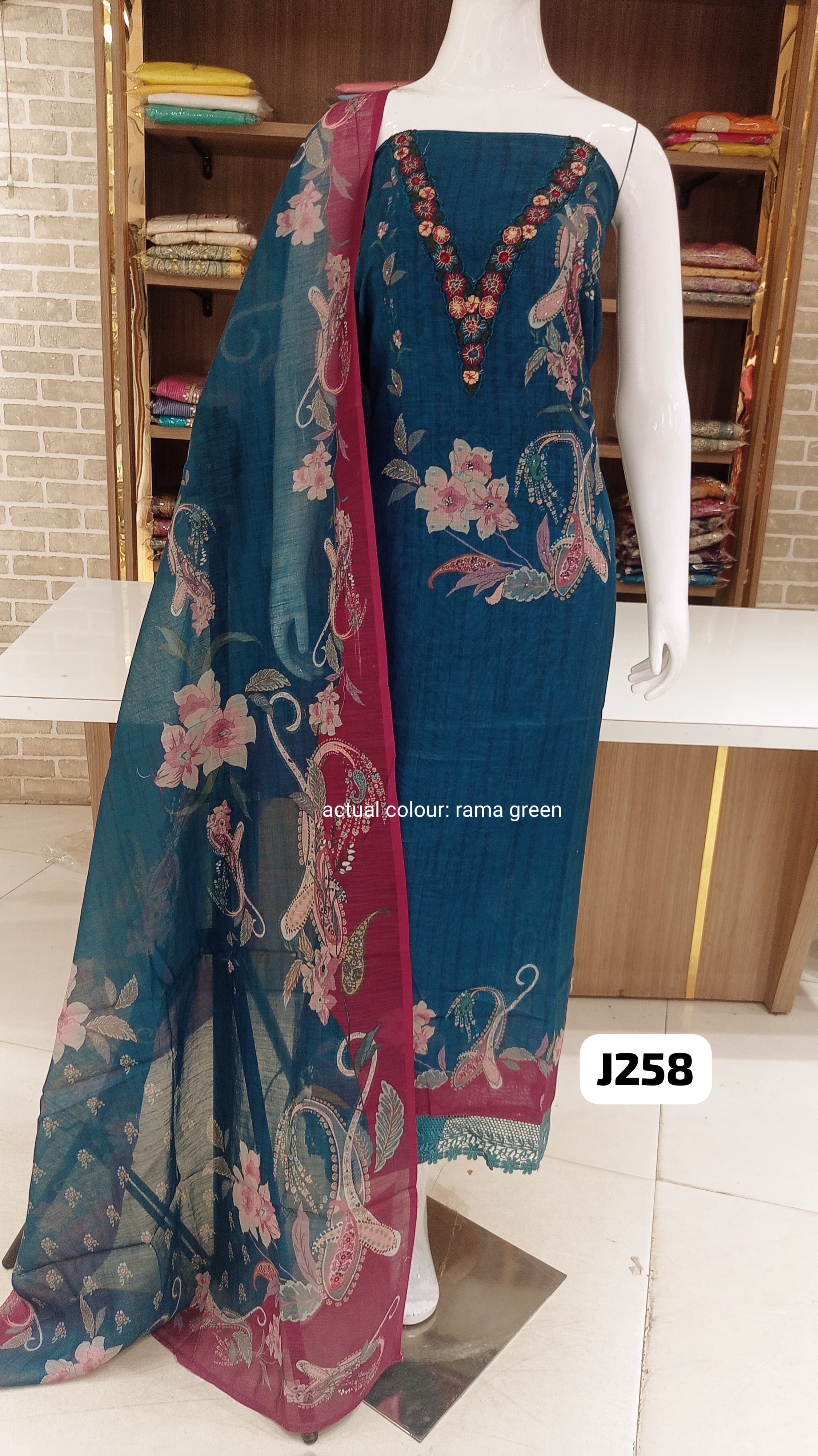 Imported mul linen beautiful embroidery ,beautiful print 