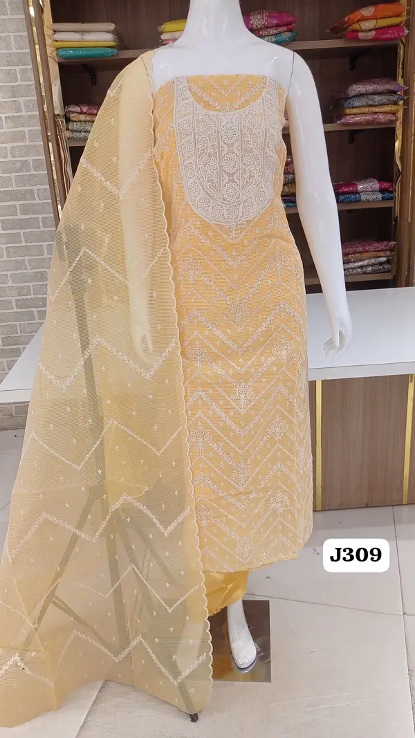 Imported kota doria with. Beautiful thread work