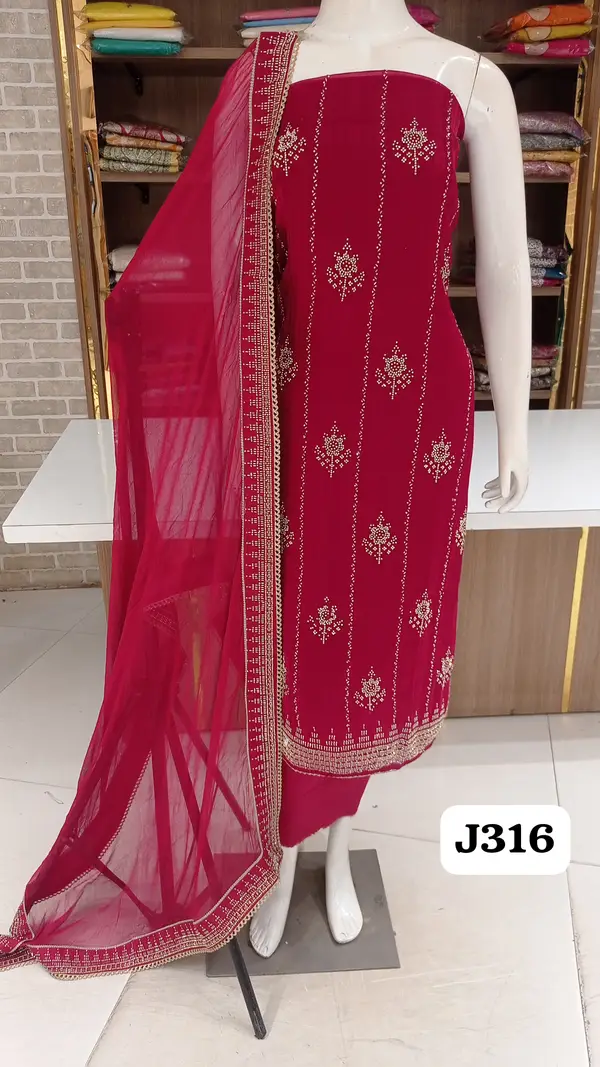 Soft silk party wear collection  self print with beautiful sawroski work