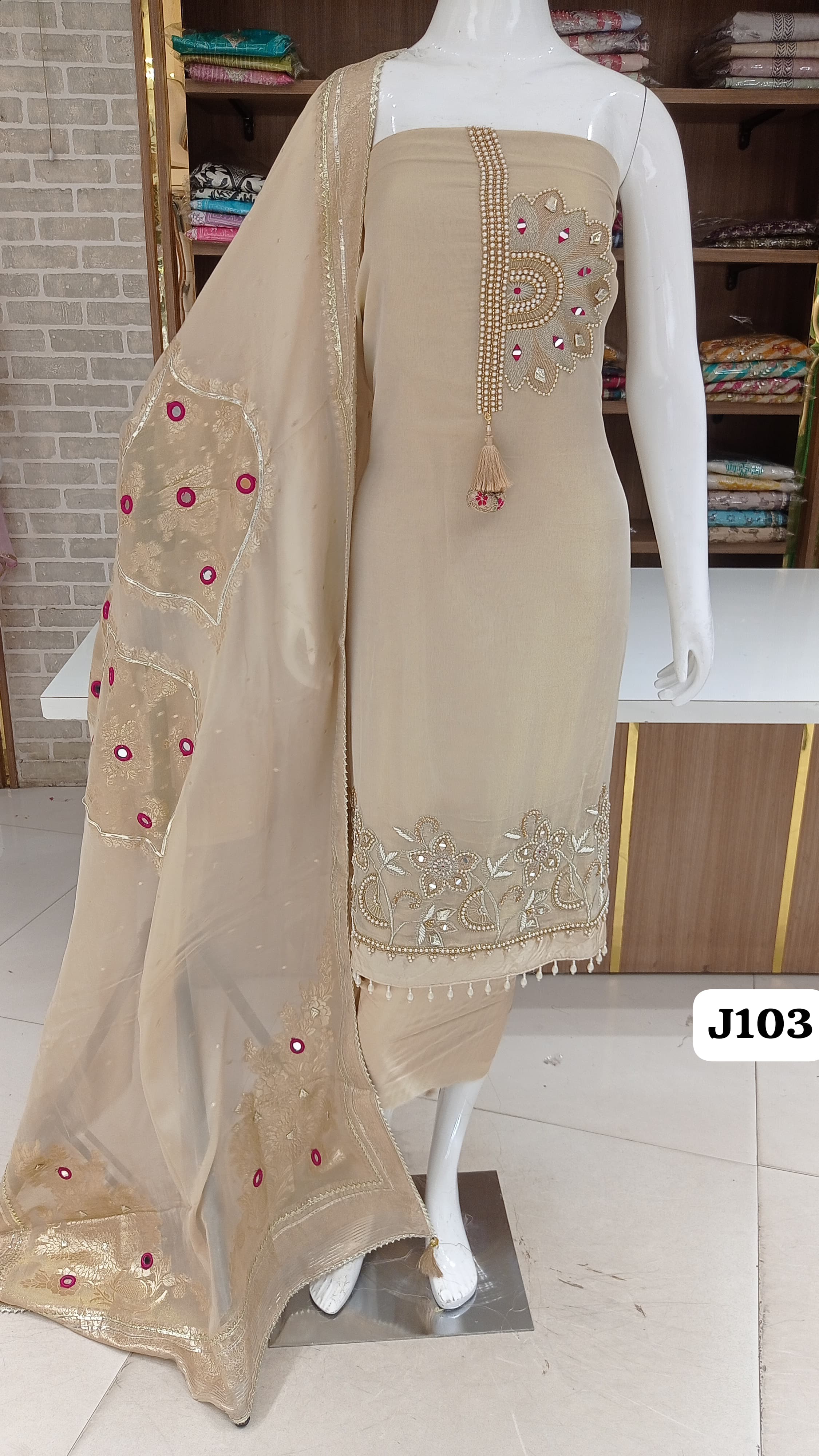 Imported pure soft shimmer silk style new base with beautiful  full front