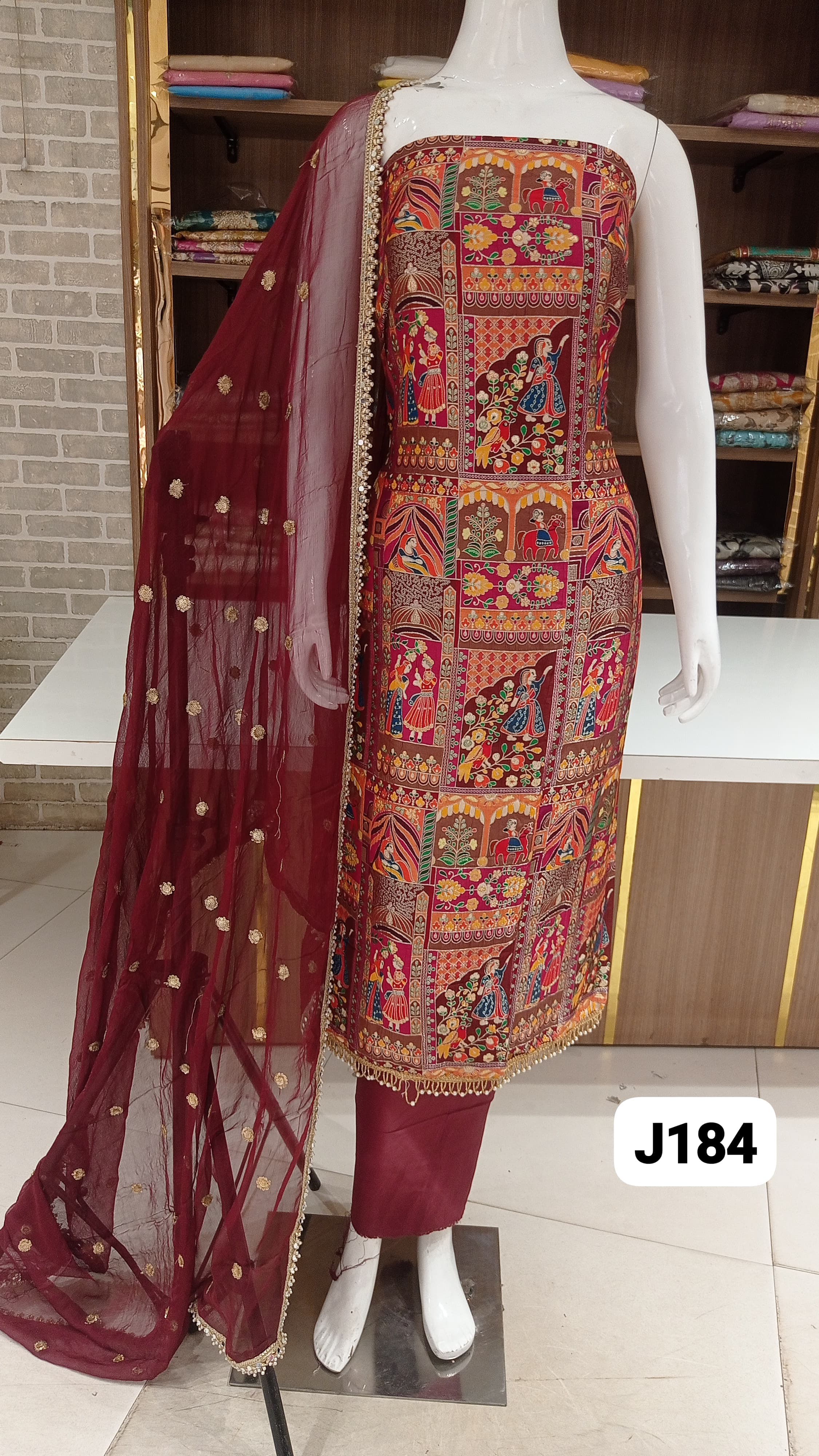 Soft silk party wear suits 