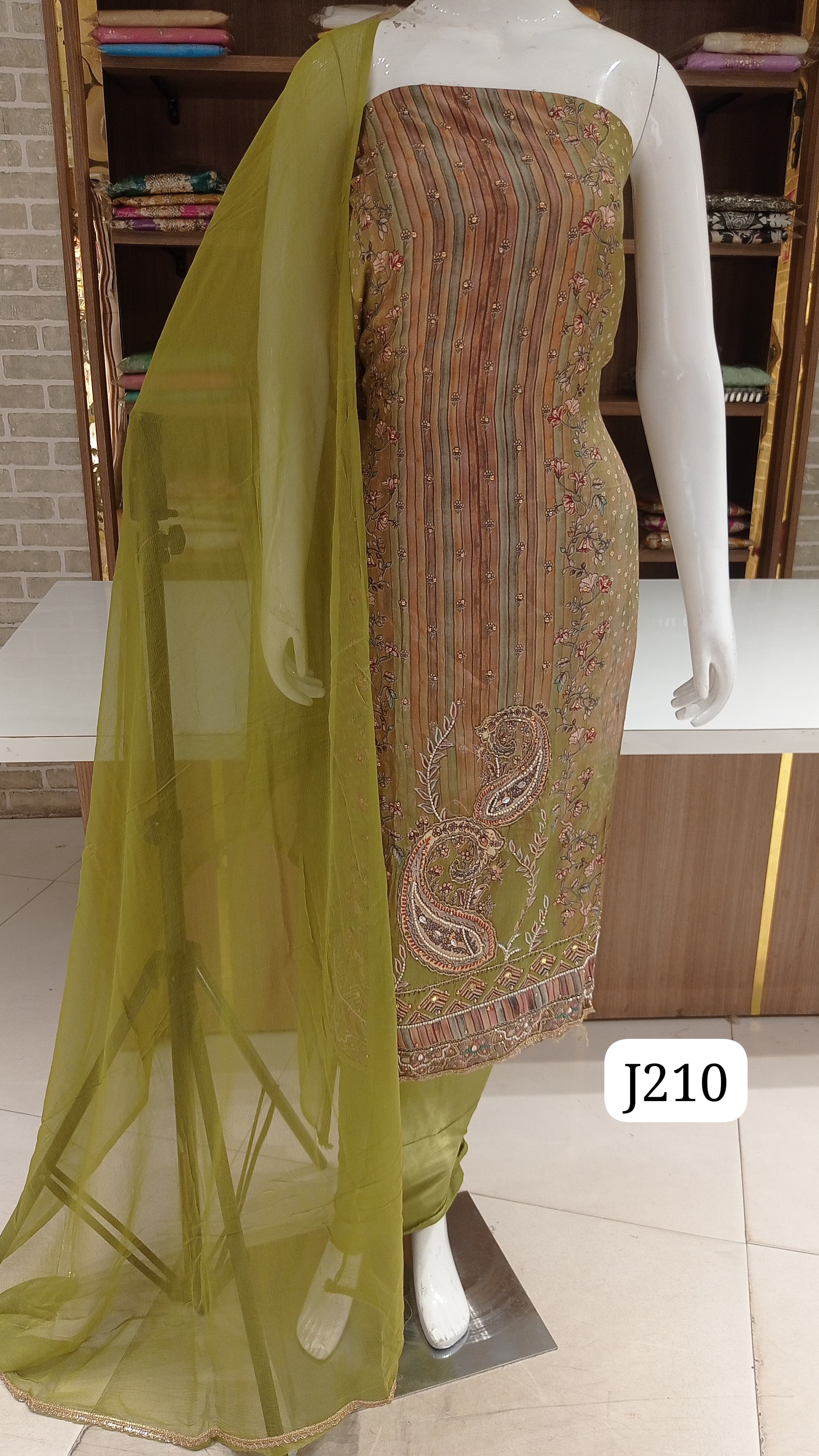 MUSLIN SILK DRESS MATERIAL 