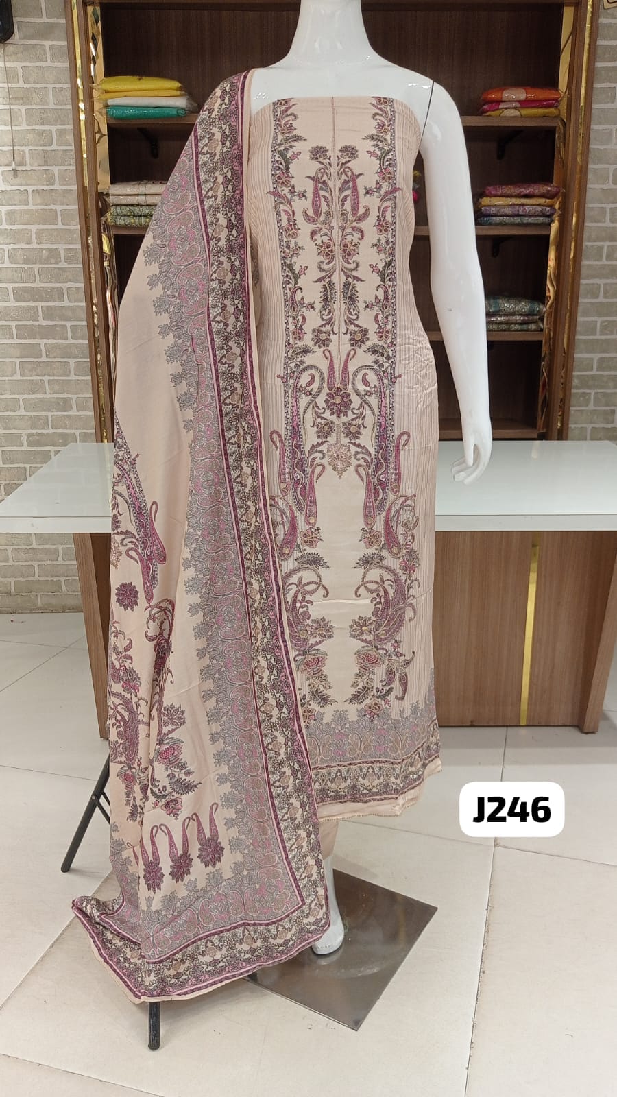 MUSLIN SILK DRESS MATERIAL 