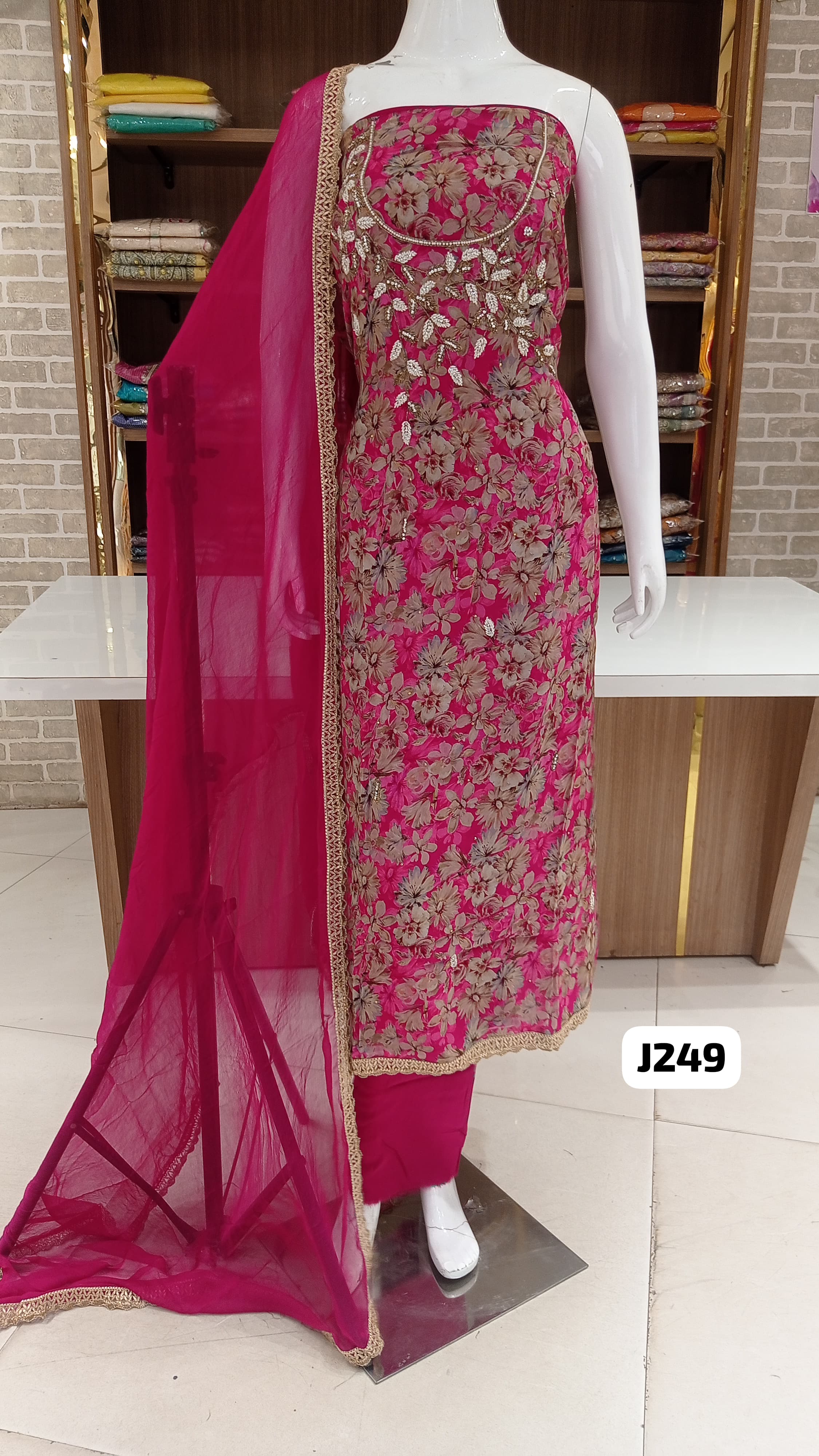 Soft silk party wear suits 