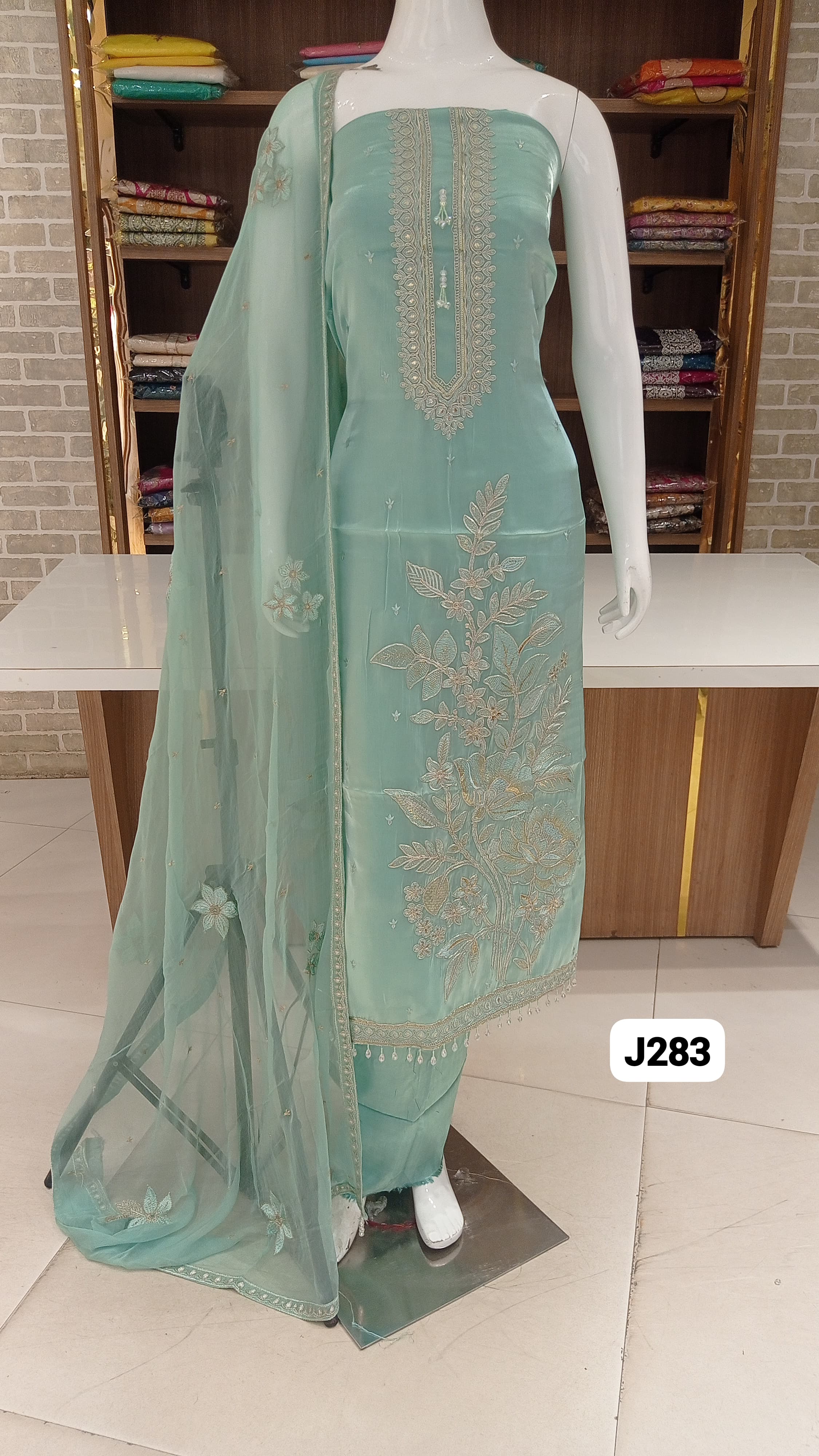 Beautiful  pure party wear designer italian silk premium  quality  full front beautifull  drafted