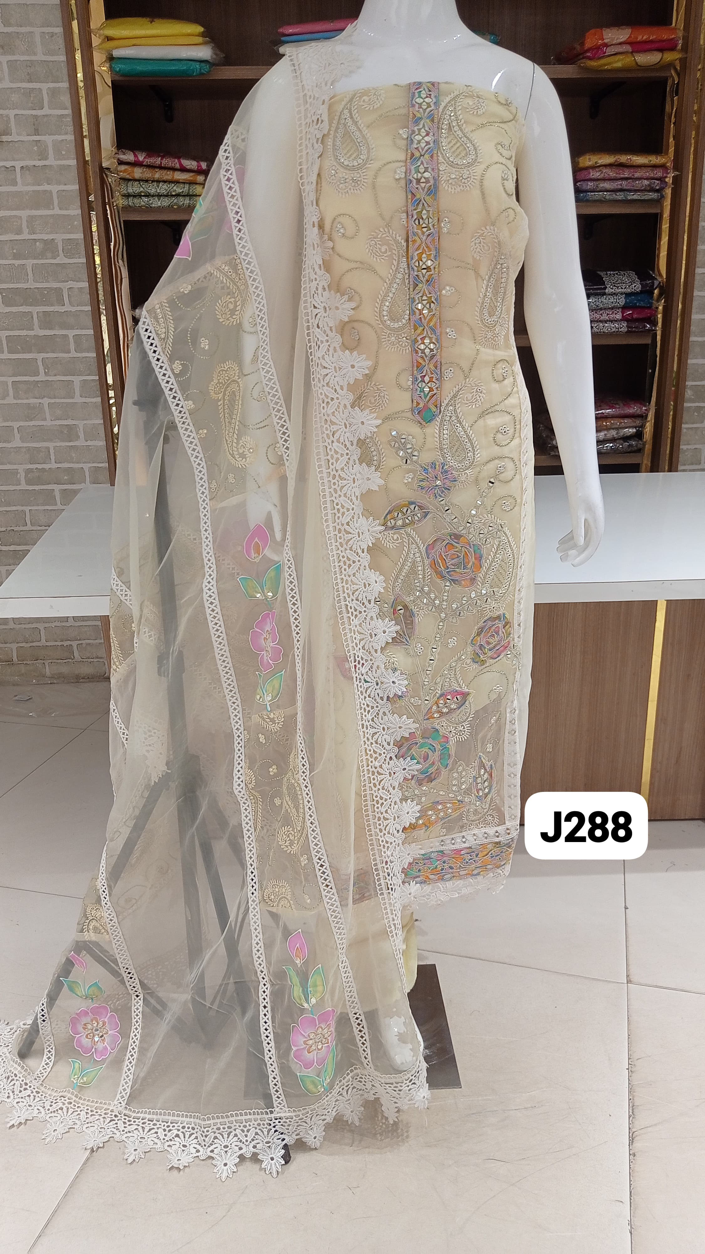 Soft organza party wear suits