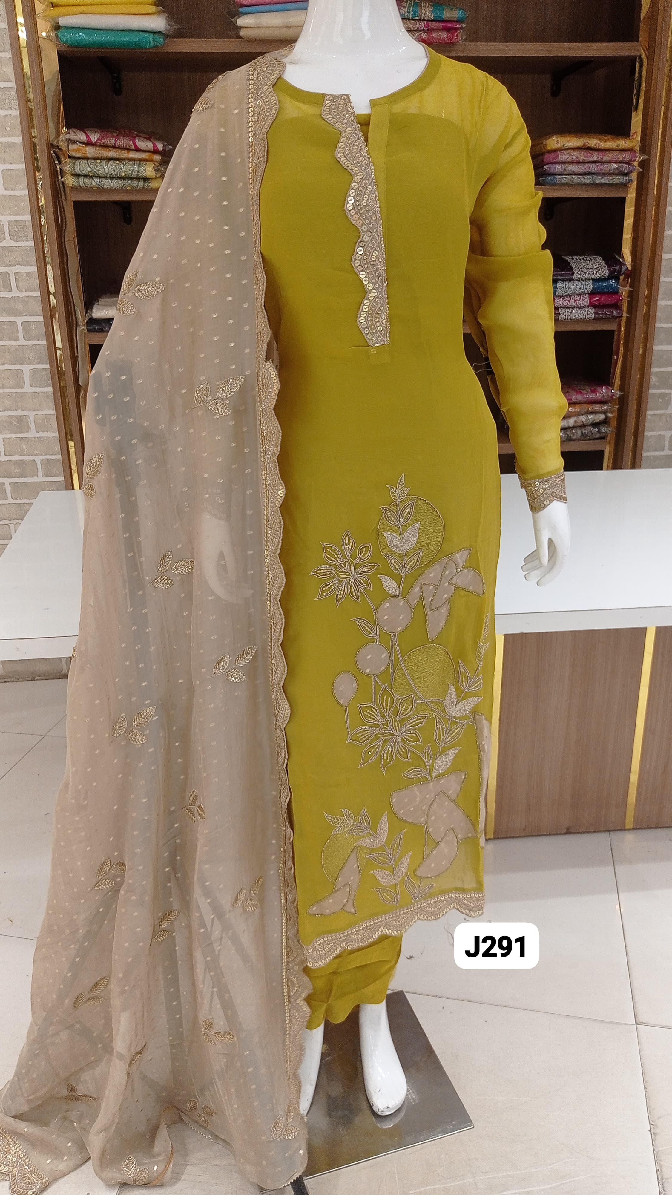 PURE SOFT ORGANZA PARTY WEAR SUITS