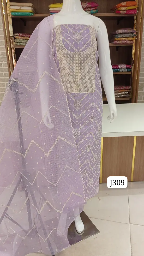 Imported kota doria with. Beautiful thread work