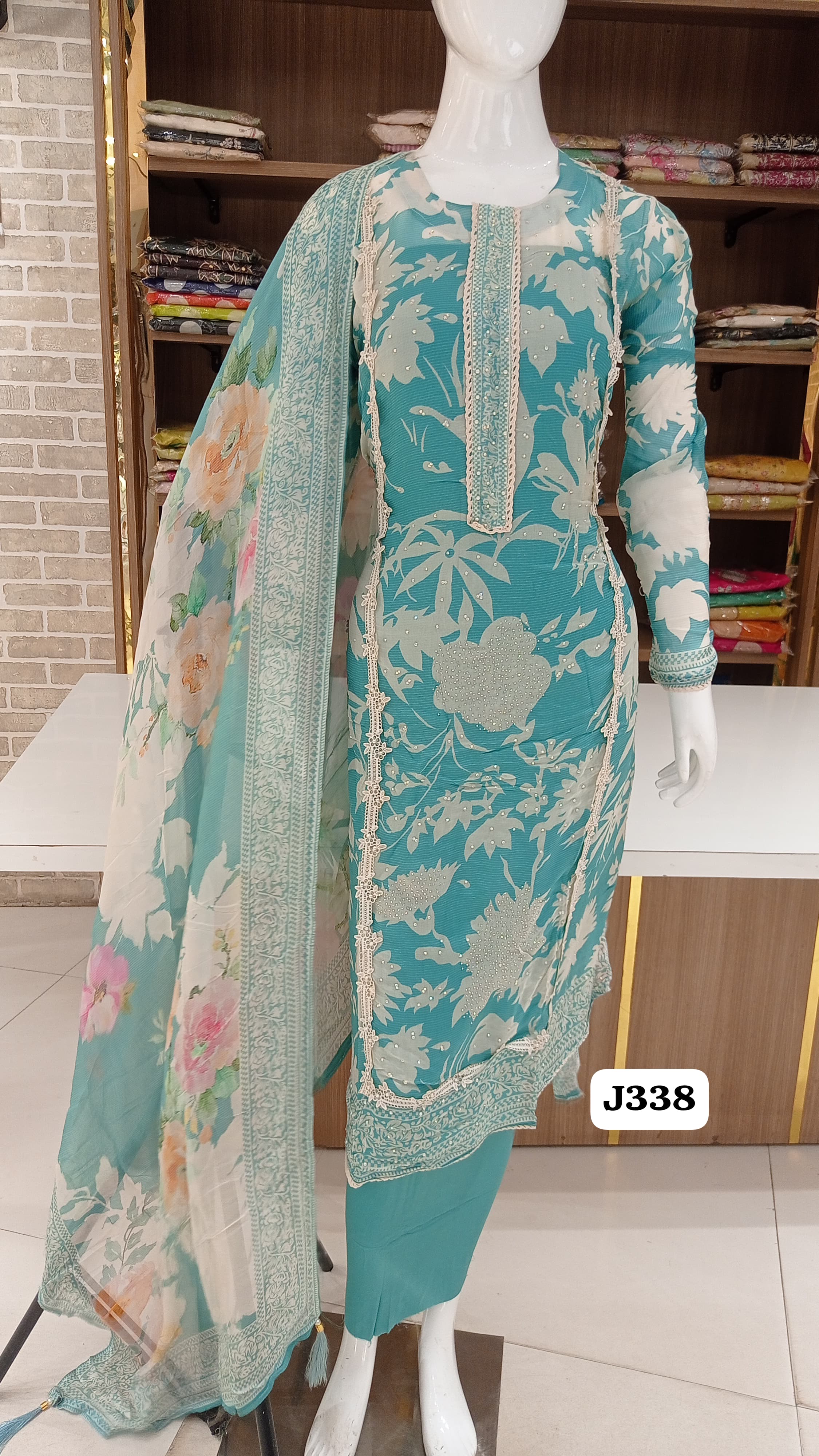 Soft organza party wear suits