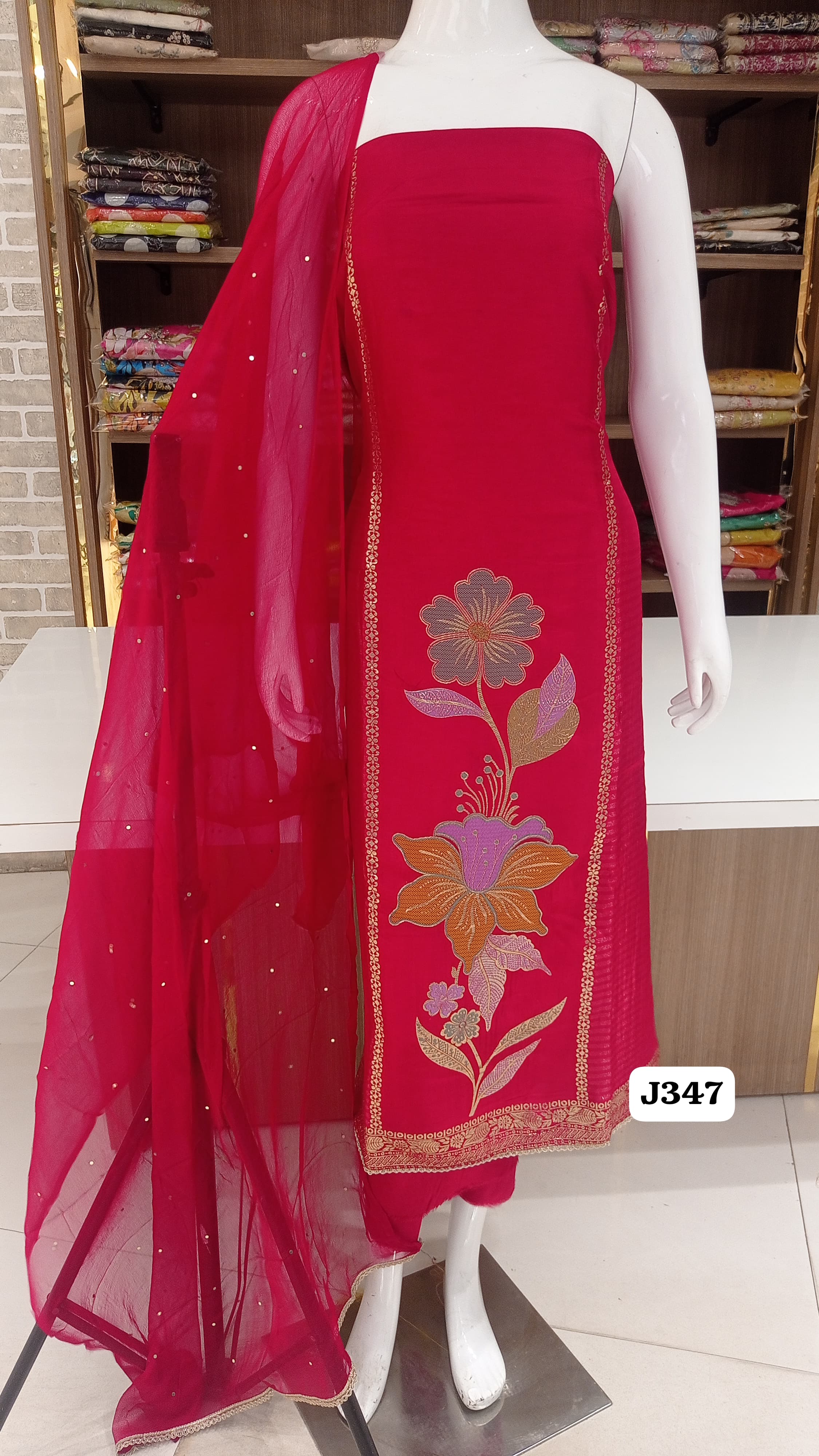 Soft silk party wear suits 