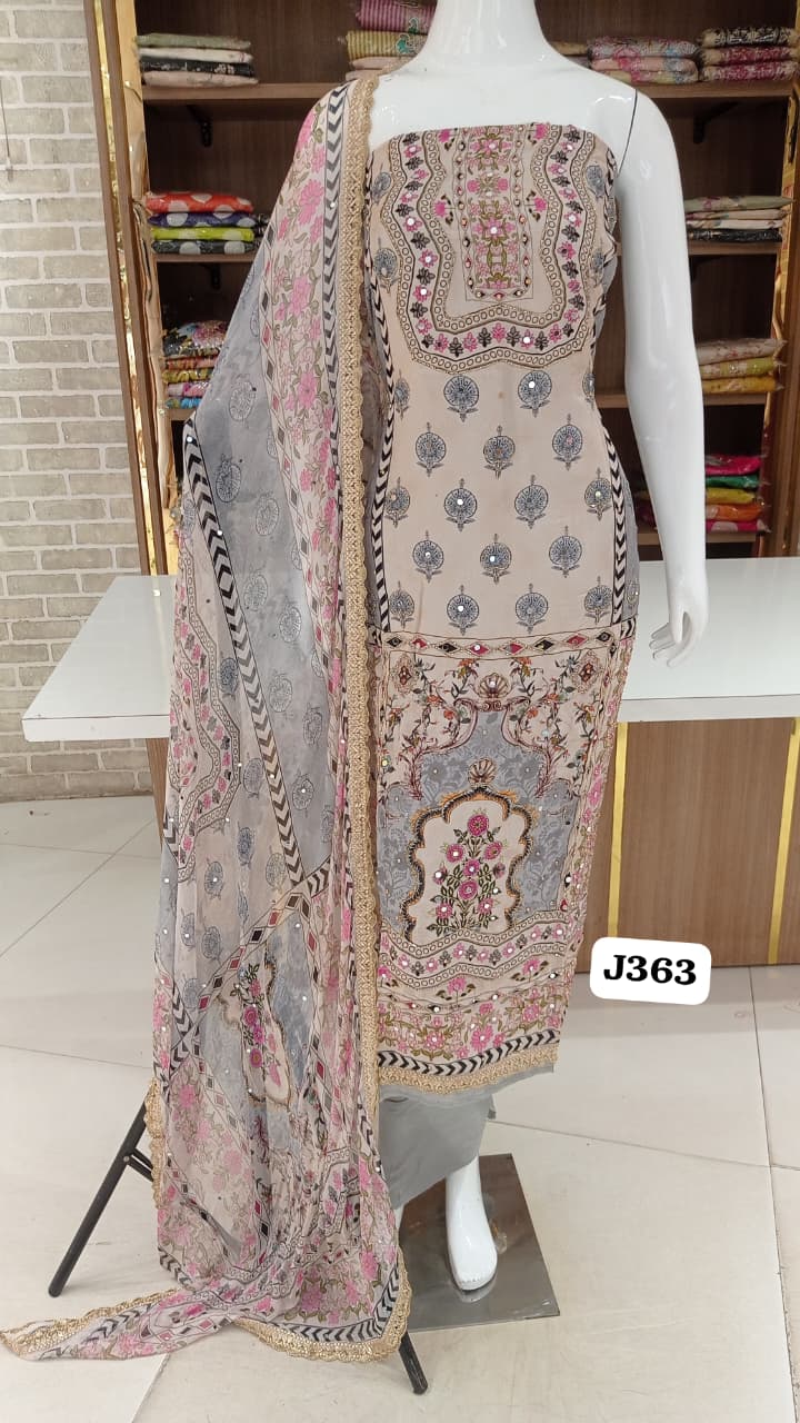 Soft silk party wear suits 