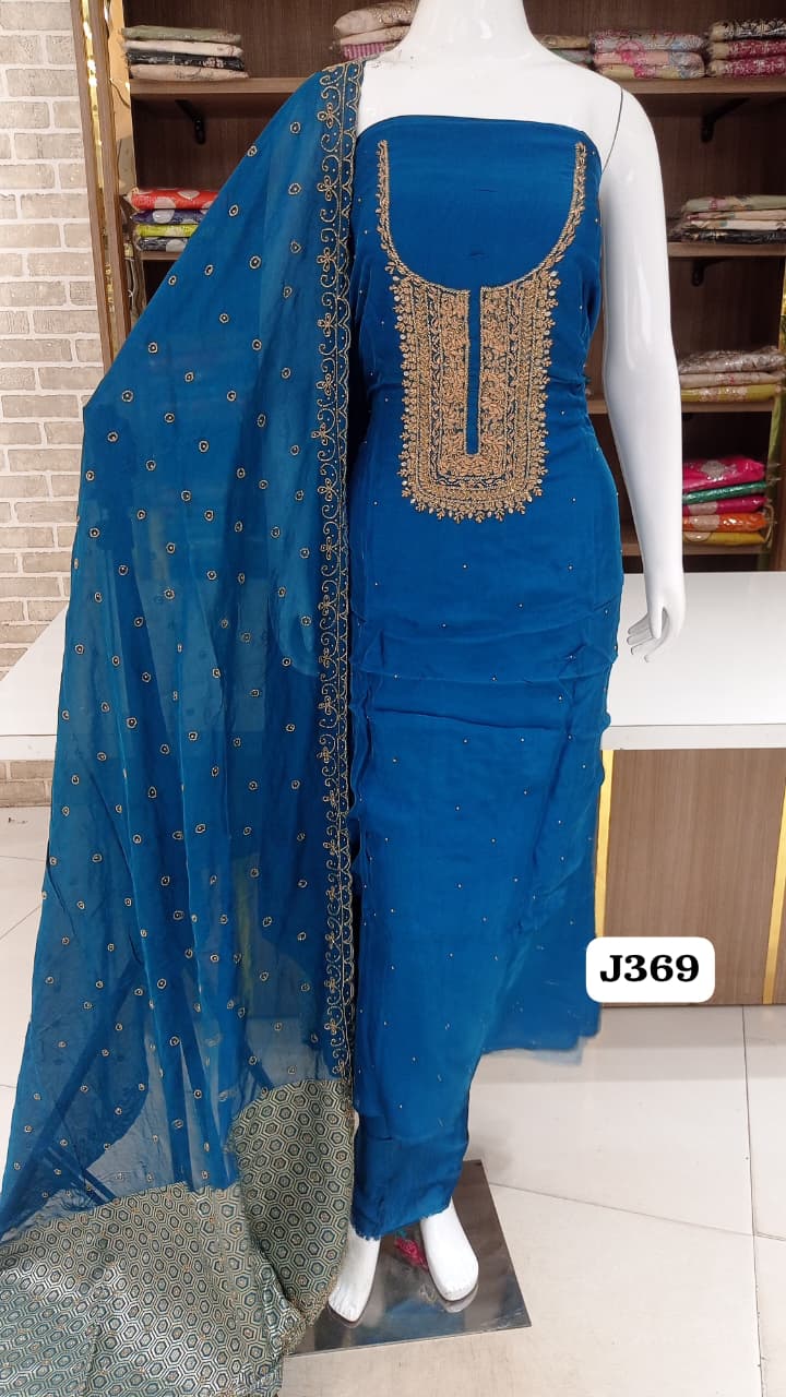 PURE BURBURY SILK PARTY WEAR SUITS