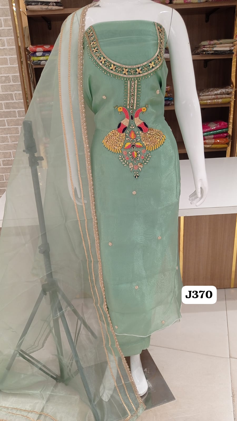 PURE ORGANZA SILK PARTY WEAR SUITS 