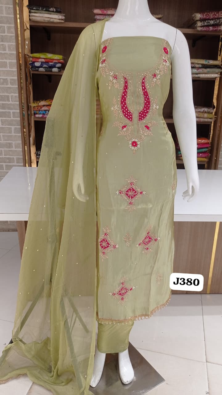 Soft silk party wear suits 