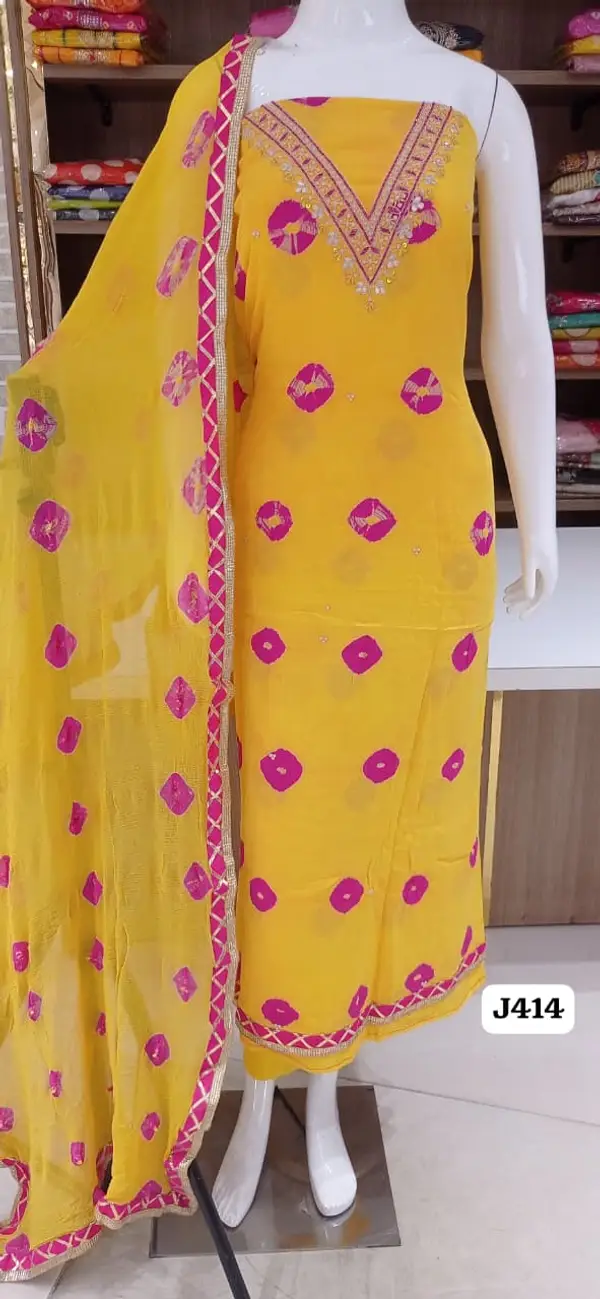 Imported pure modal coton Jaipuri print with beautiful neck work