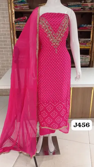 Soft organza party wear suits