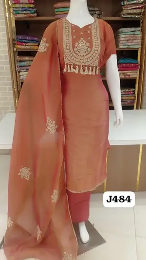 Soft shimmer silk dress PARTY WEAR