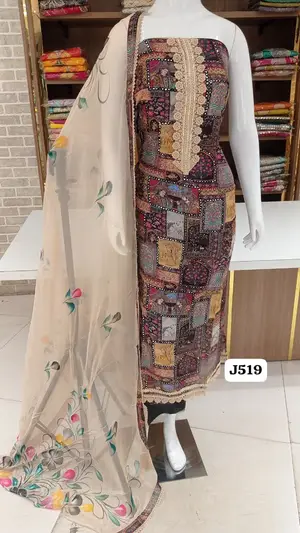 Imported Buberry with beautiful Madhubani print